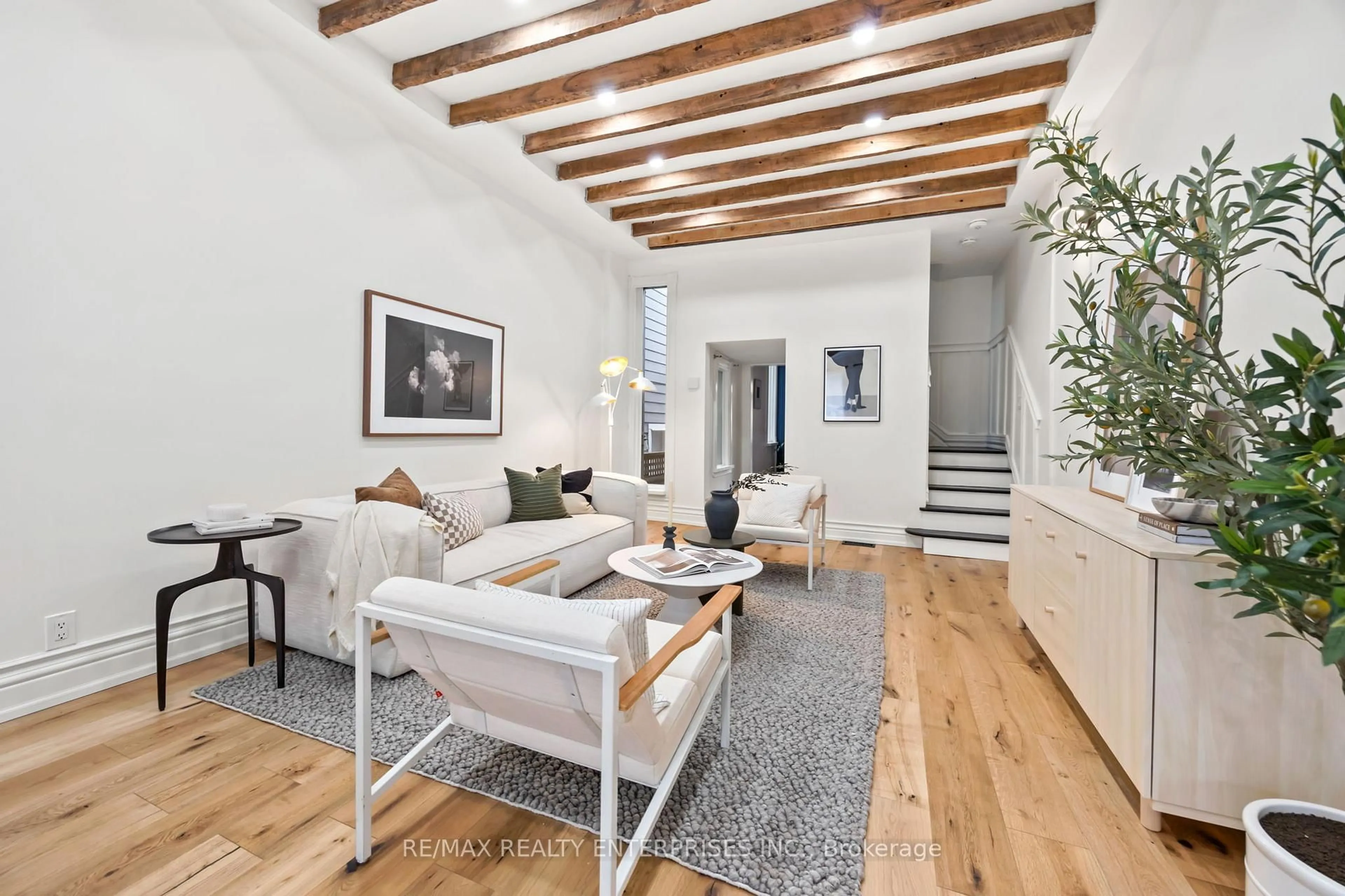 Living room with furniture, unknown for 5A Sword St, Toronto Ontario M5A 3N3