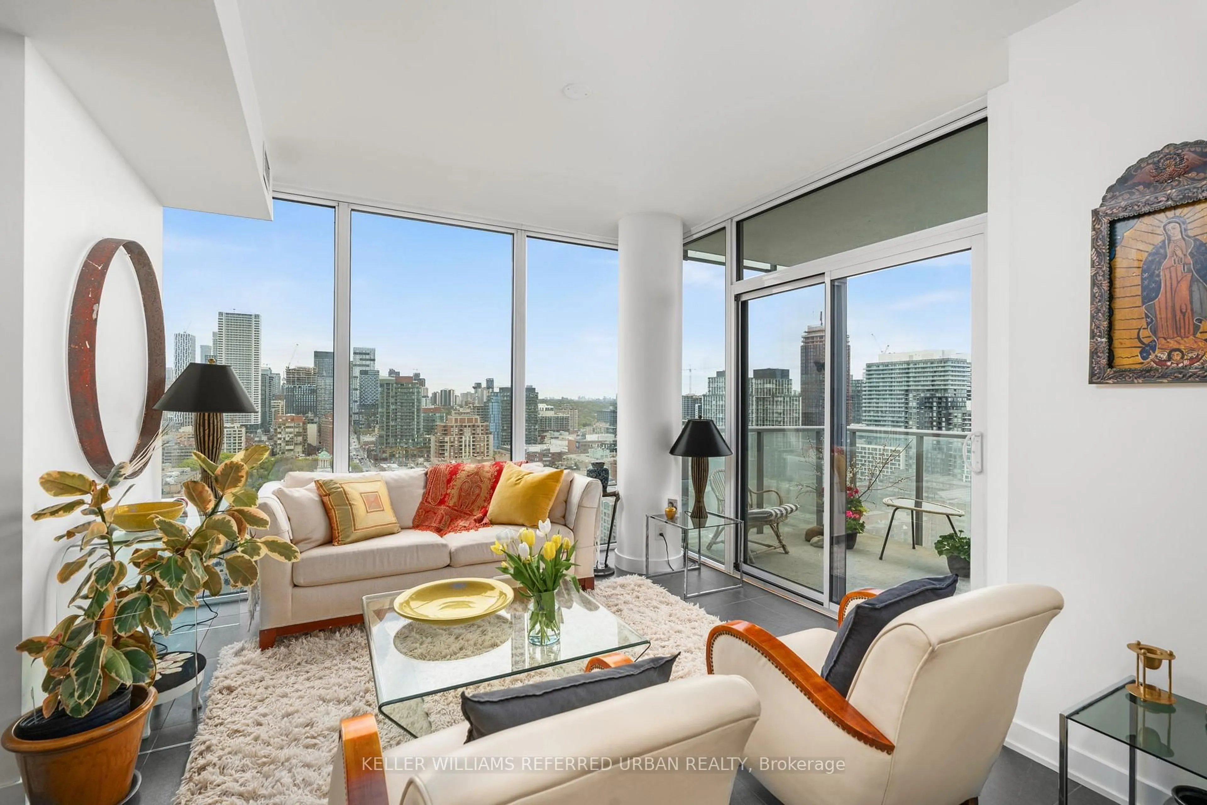Living room with furniture, unknown for 1 Market St #2204, Toronto Ontario M5E 0A2