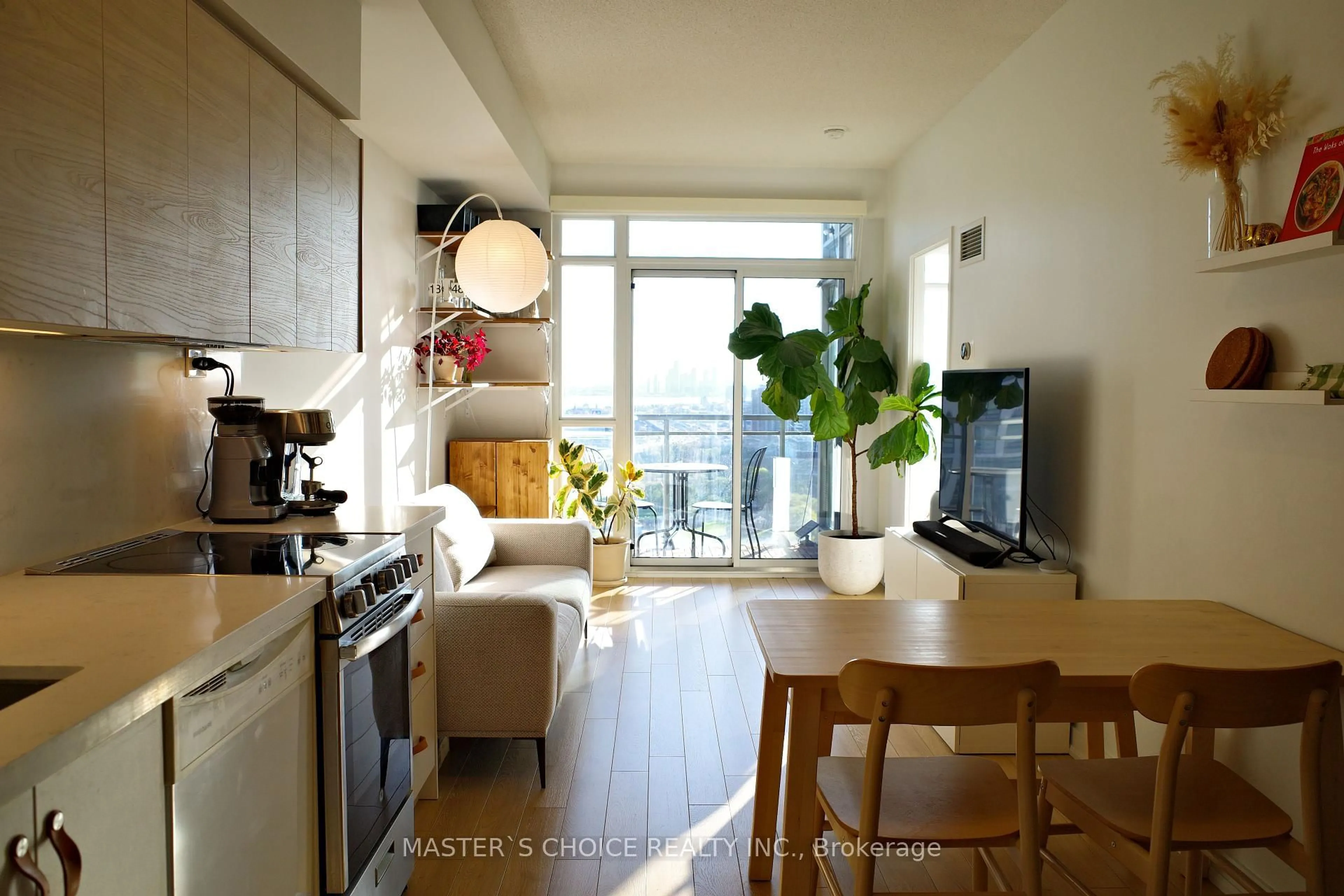 Open concept kitchen, wood/laminate floor for 21 Iceboat Terr #3110, Toronto Ontario M5V 4A9