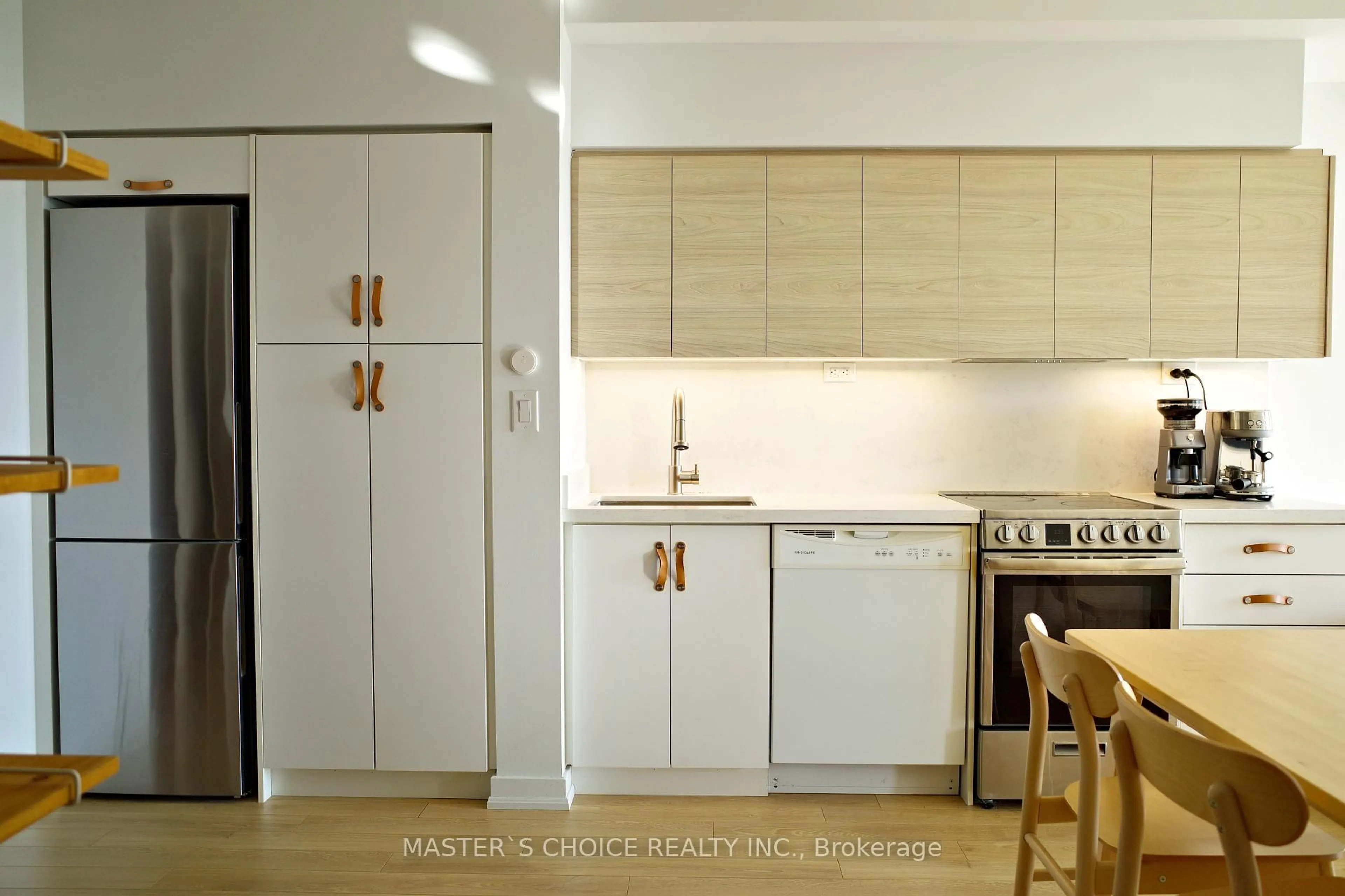 Standard kitchen, wood/laminate floor for 21 Iceboat Terr #3110, Toronto Ontario M5V 4A9