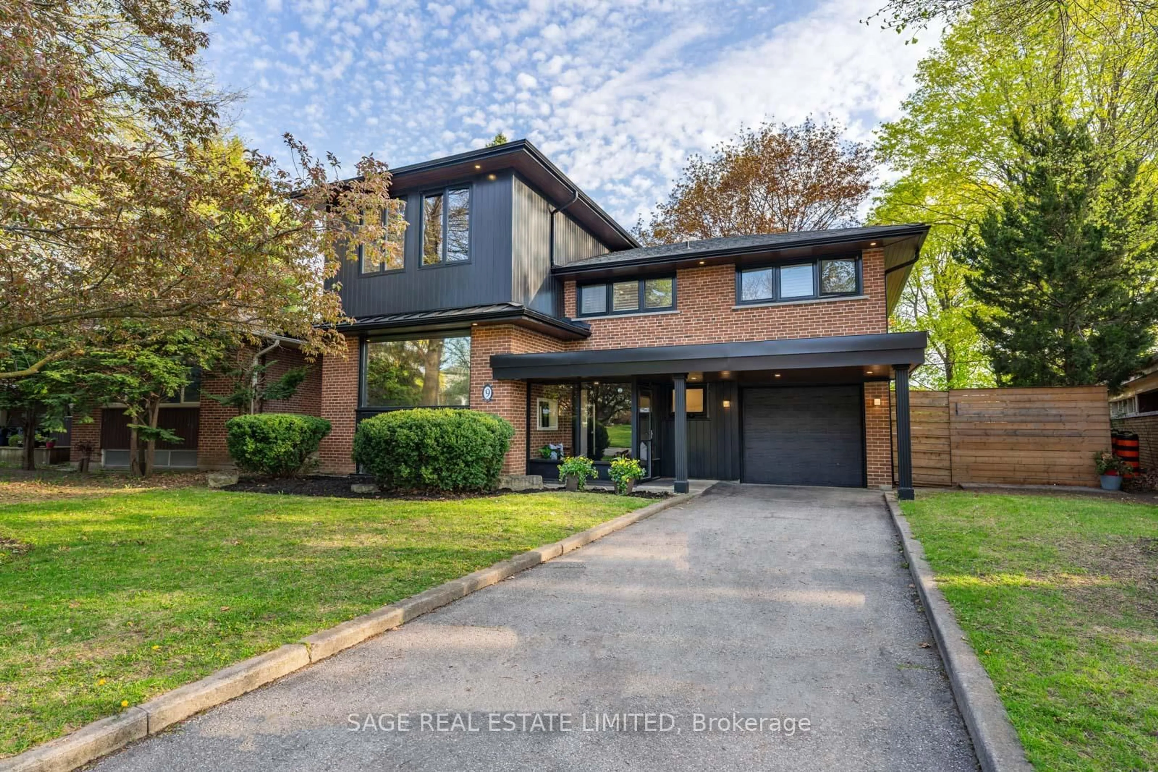 Home with brick exterior material, street for 9 Lionel Heights Cres, Toronto Ontario M3A 1L8
