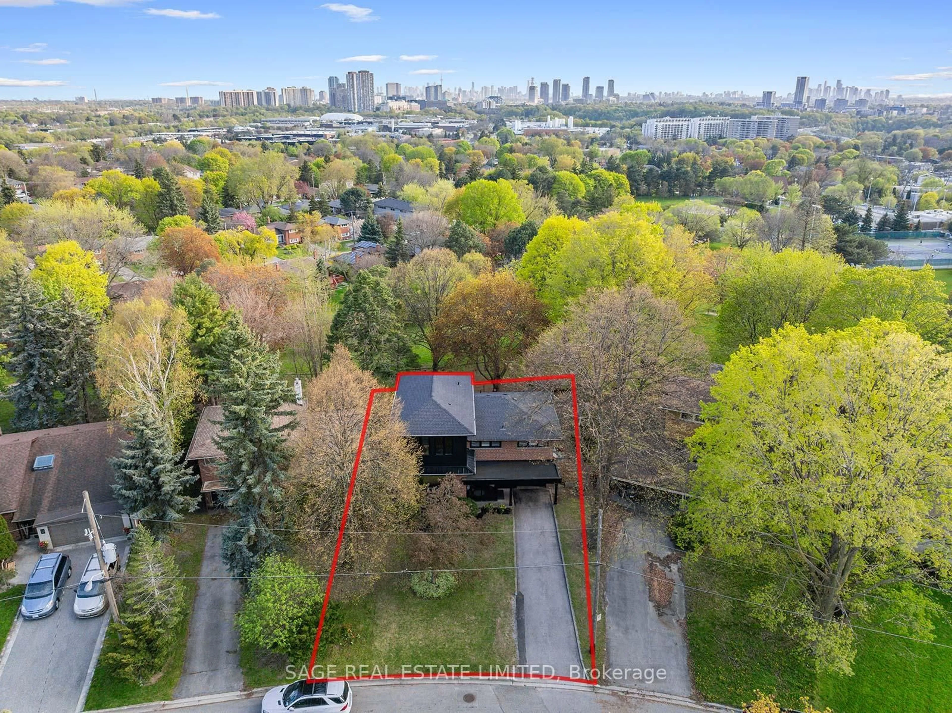 A pic from outside/outdoor area/front of a property/back of a property/a pic from drone, unknown for 9 Lionel Heights Cres, Toronto Ontario M3A 1L8