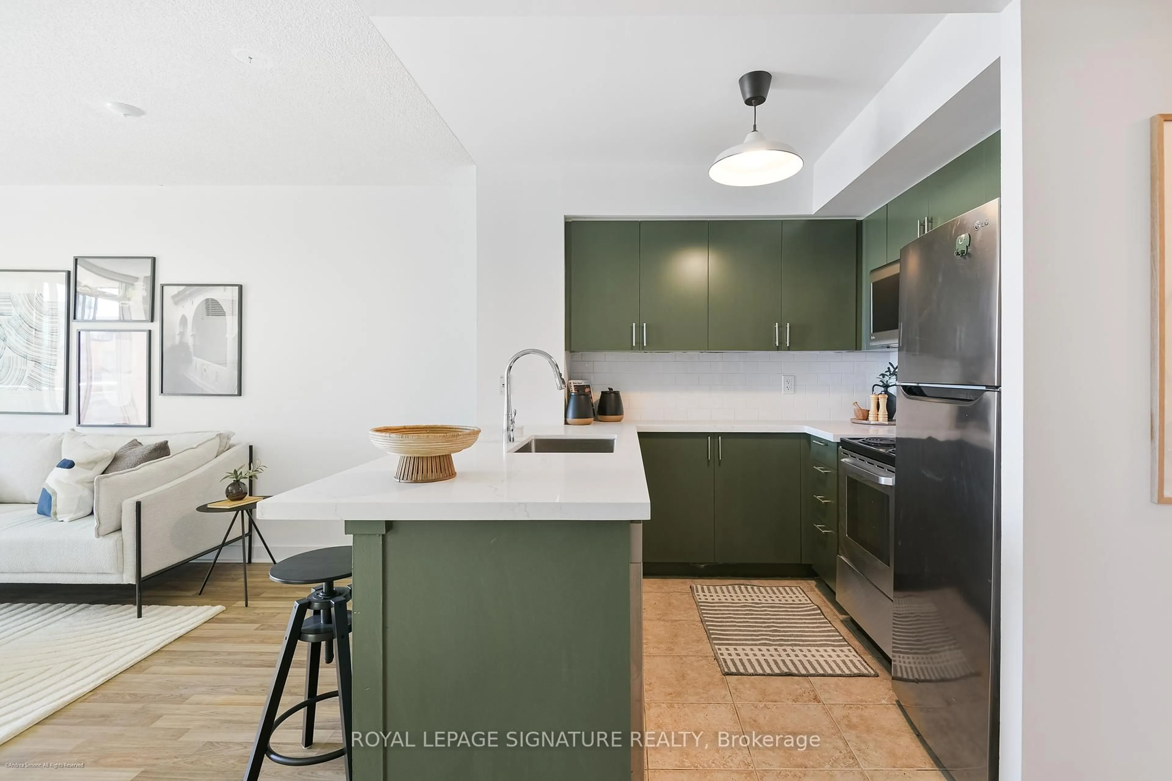 Open concept kitchen, unknown for 50 Lynn Williams St #1407, Toronto Ontario M6K 3R9