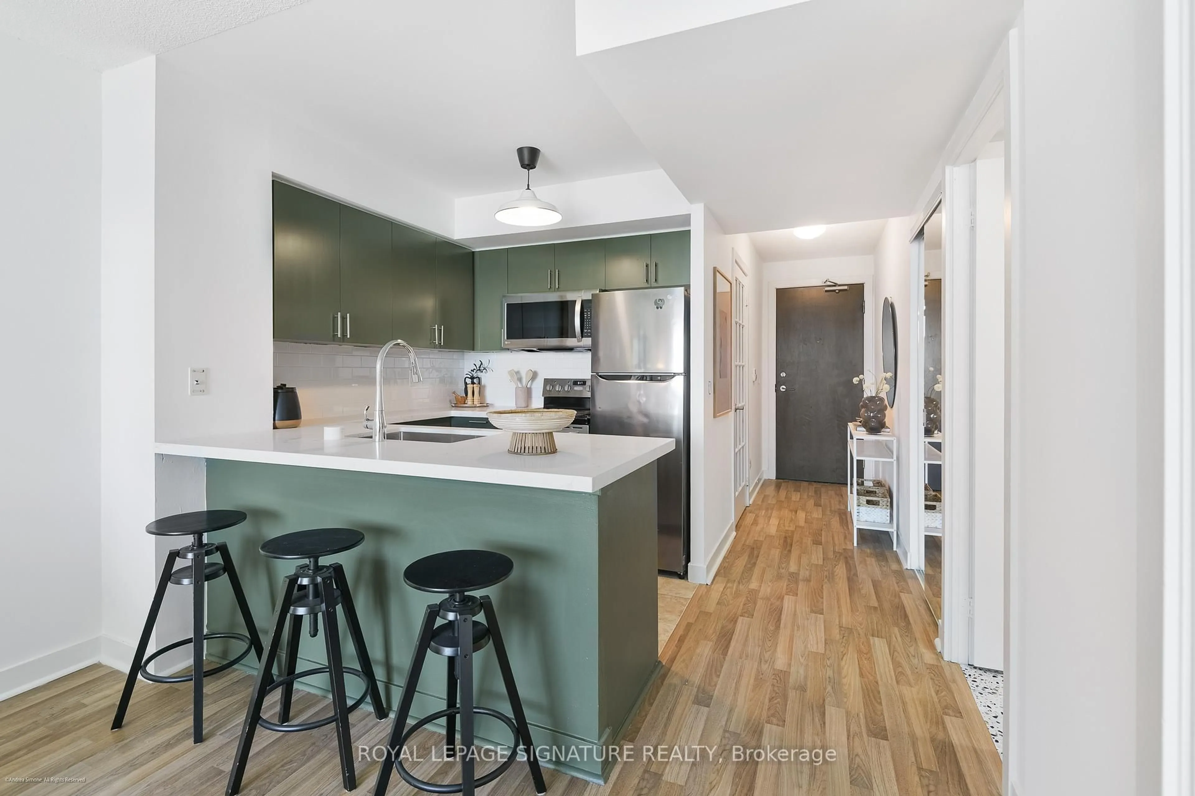 Open concept kitchen, unknown for 50 Lynn Williams St #1407, Toronto Ontario M6K 3R9