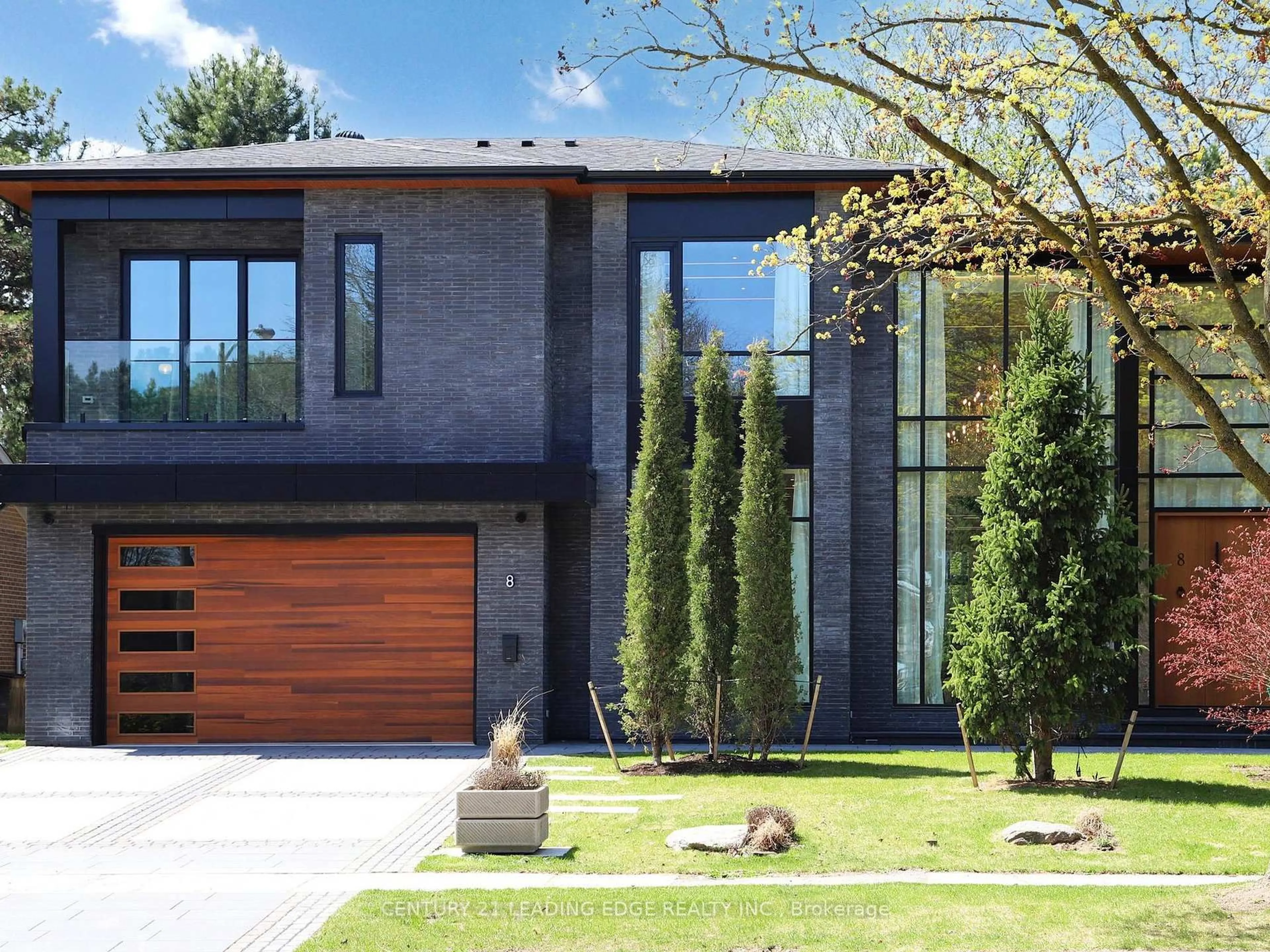 Home with brick exterior material, street for 8 Balding Crt, Toronto Ontario M2P 1Y7