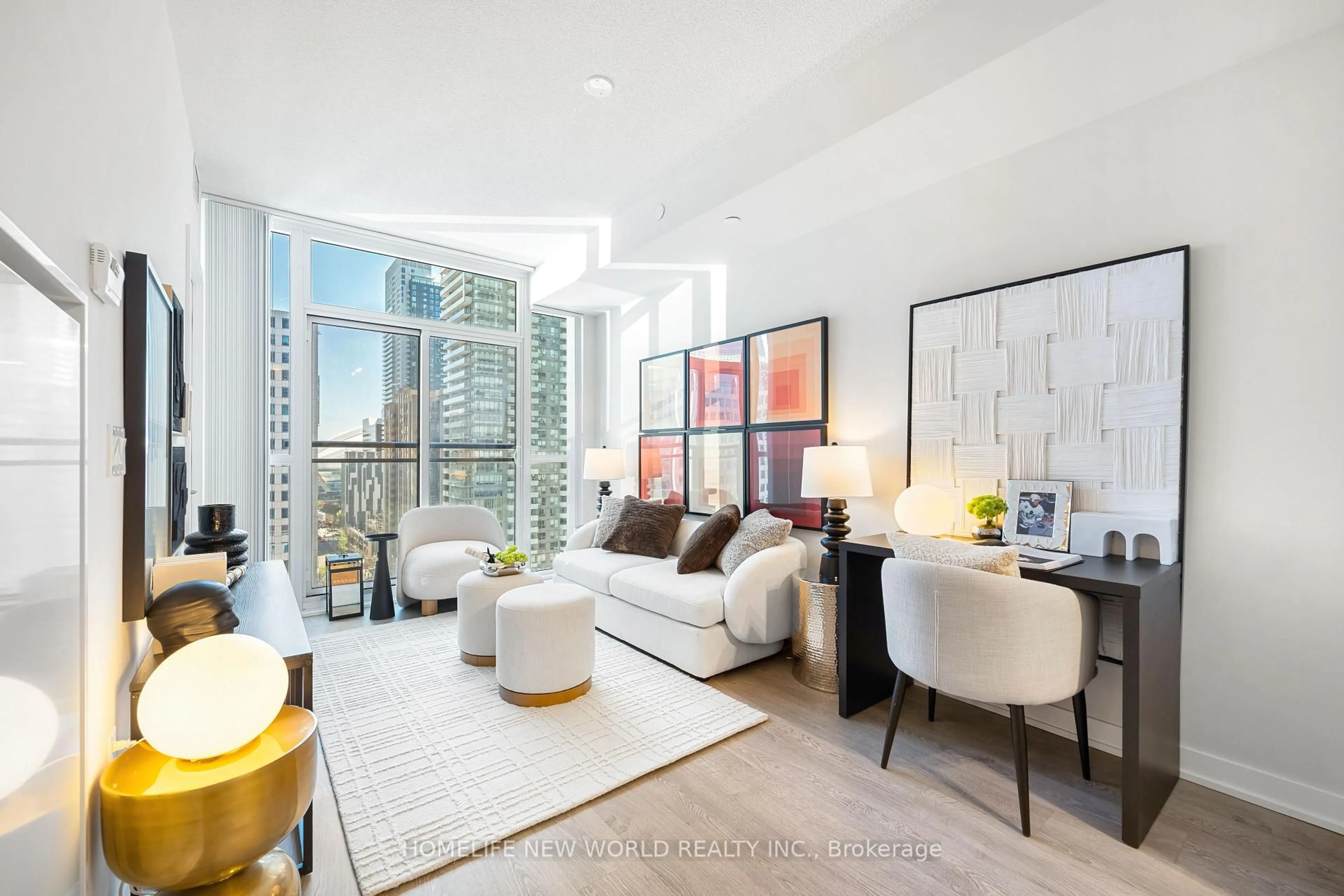 Living room with furniture, unknown for 99 John St #1302, Toronto Ontario M5V 0S6