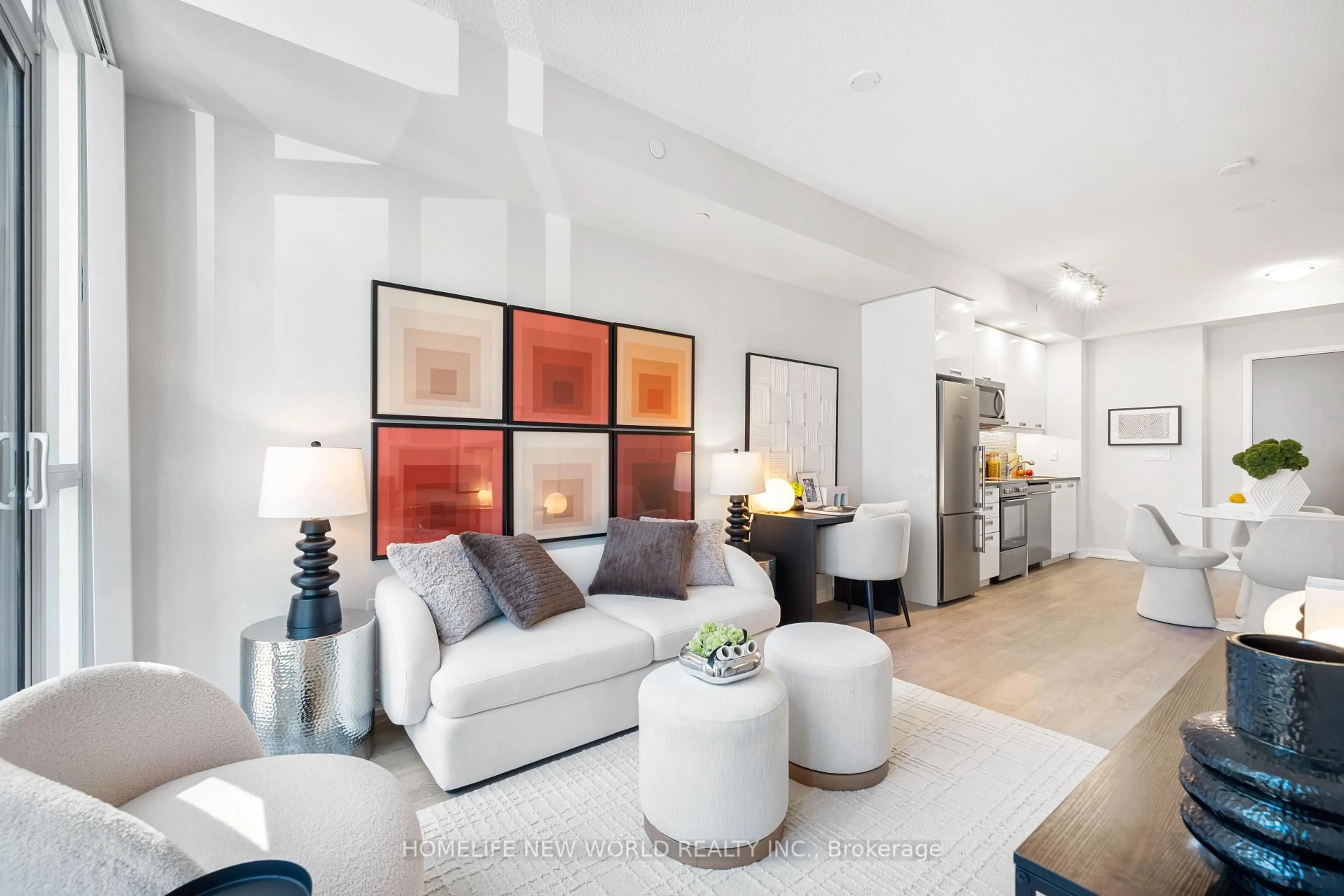 Living room with furniture, ceramic/tile floor for 99 John St #1302, Toronto Ontario M5V 0S6