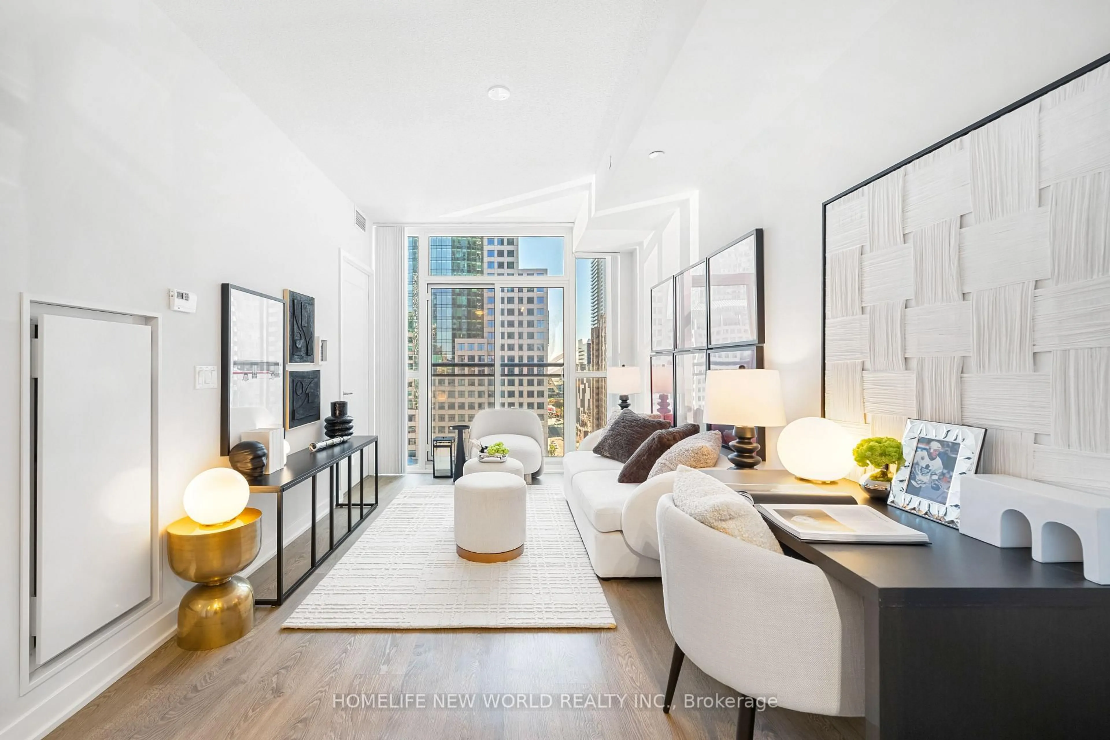 Living room with furniture, unknown for 99 John St #1302, Toronto Ontario M5V 0S6