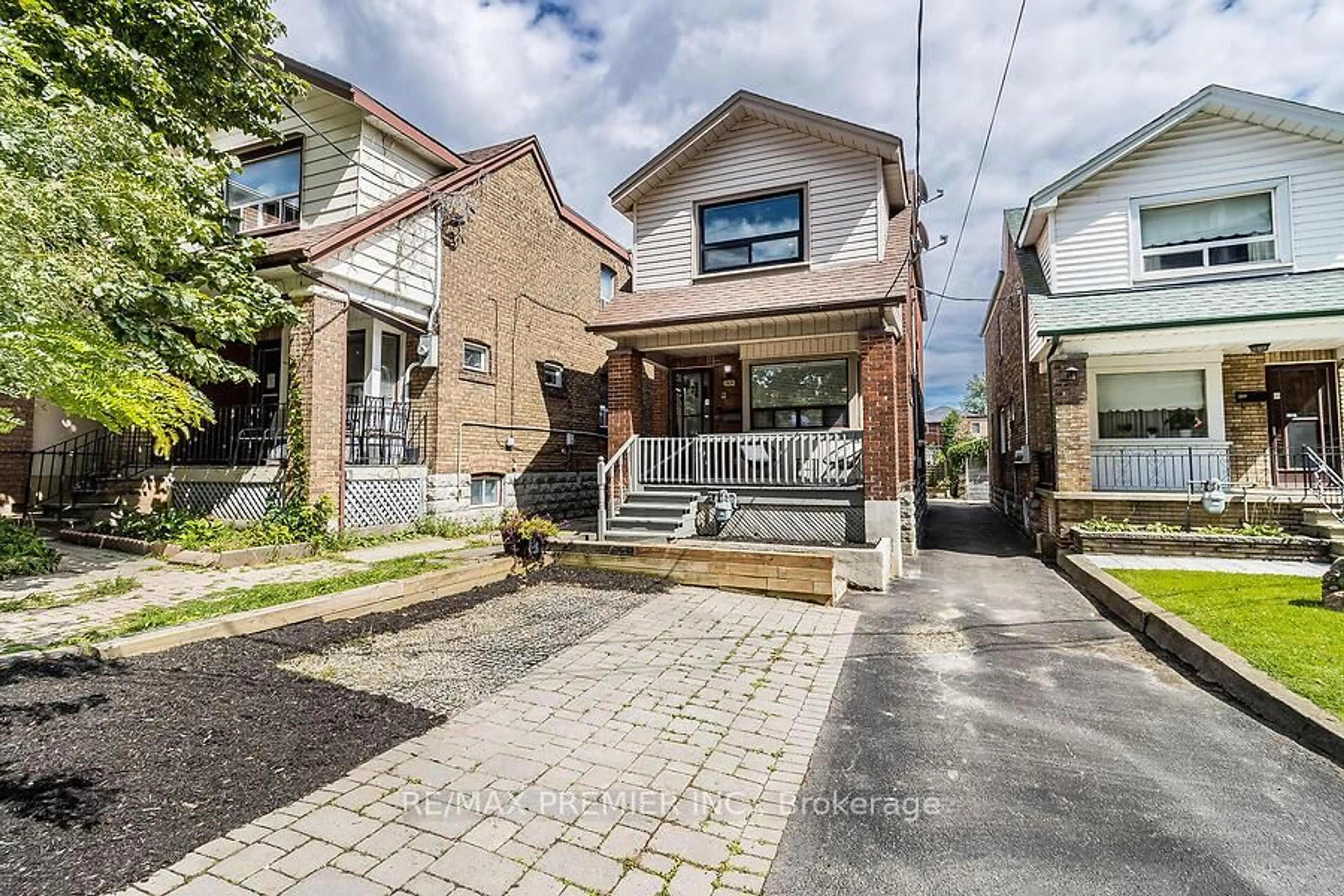 Home with brick exterior material, street for 633 Lauder Ave, Toronto Ontario M6E 3J8