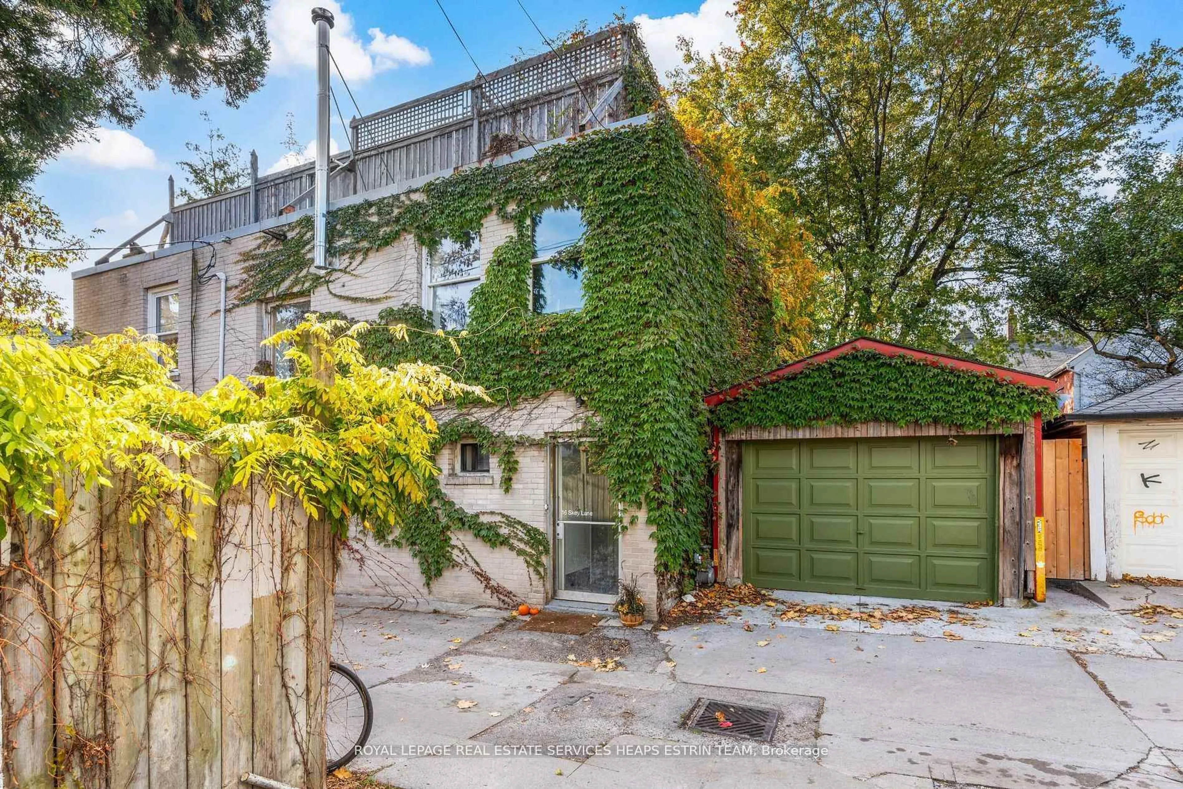 Home with brick exterior material, street for 14 & 16 Skey Lane, Toronto Ontario M6J 3S4