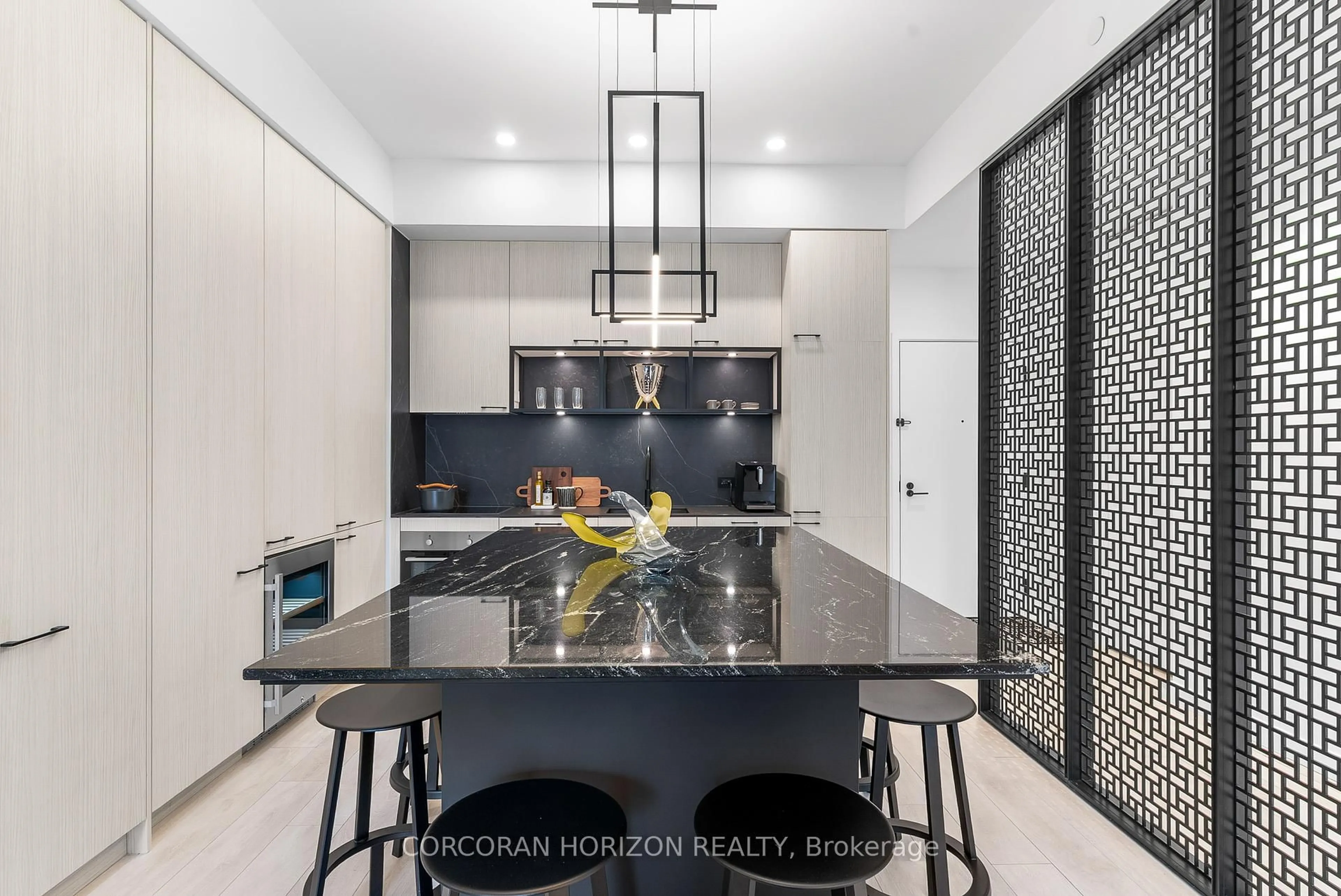 Contemporary kitchen, ceramic/tile floor for 505 Richmond St #419, Toronto Ontario M5V 0P4