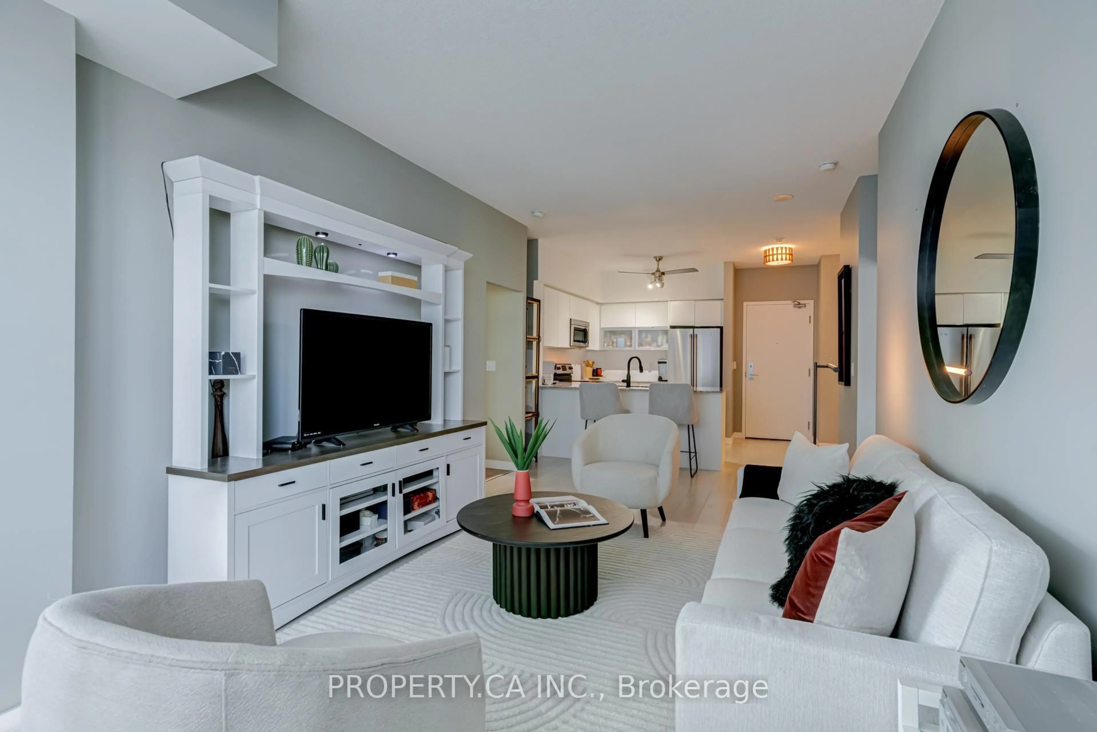 Living room with furniture, unknown for 55 East Liberty St #904, Toronto Ontario M6K 3P9