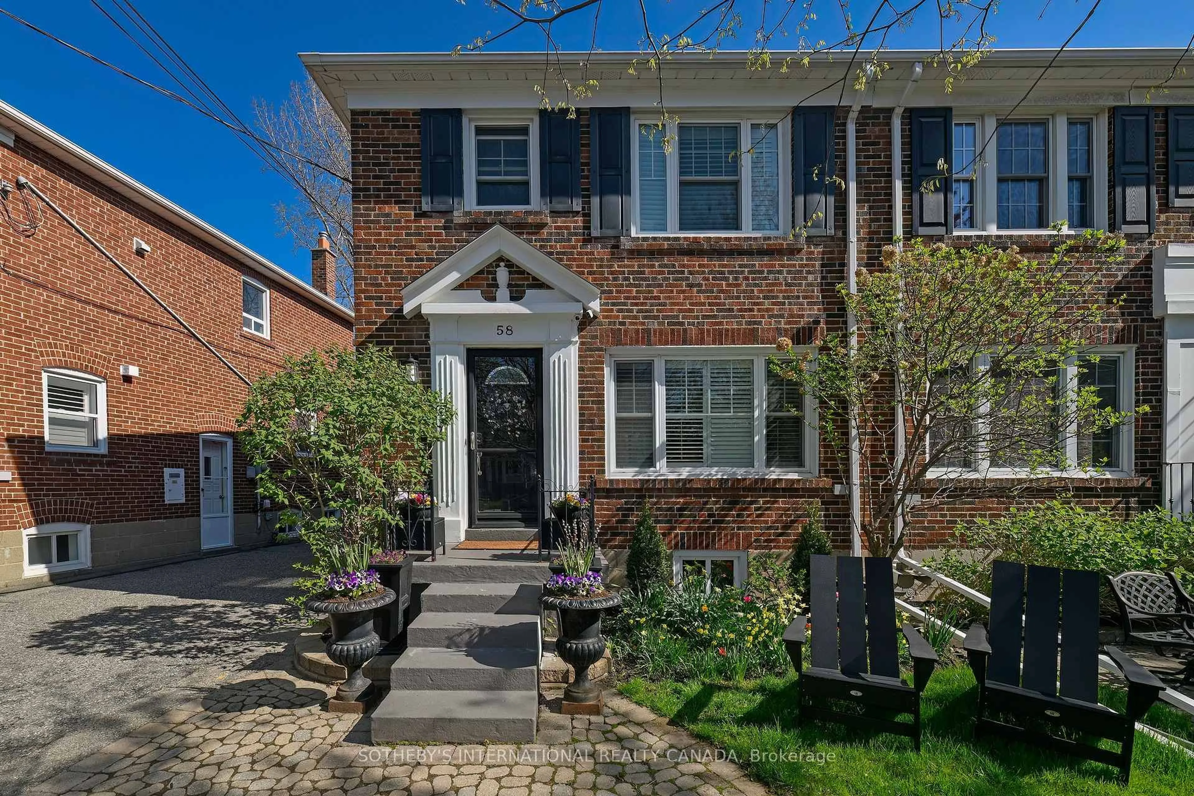 Home with brick exterior material, street for 58 Thursfield Cres, Toronto Ontario M4G 2N5