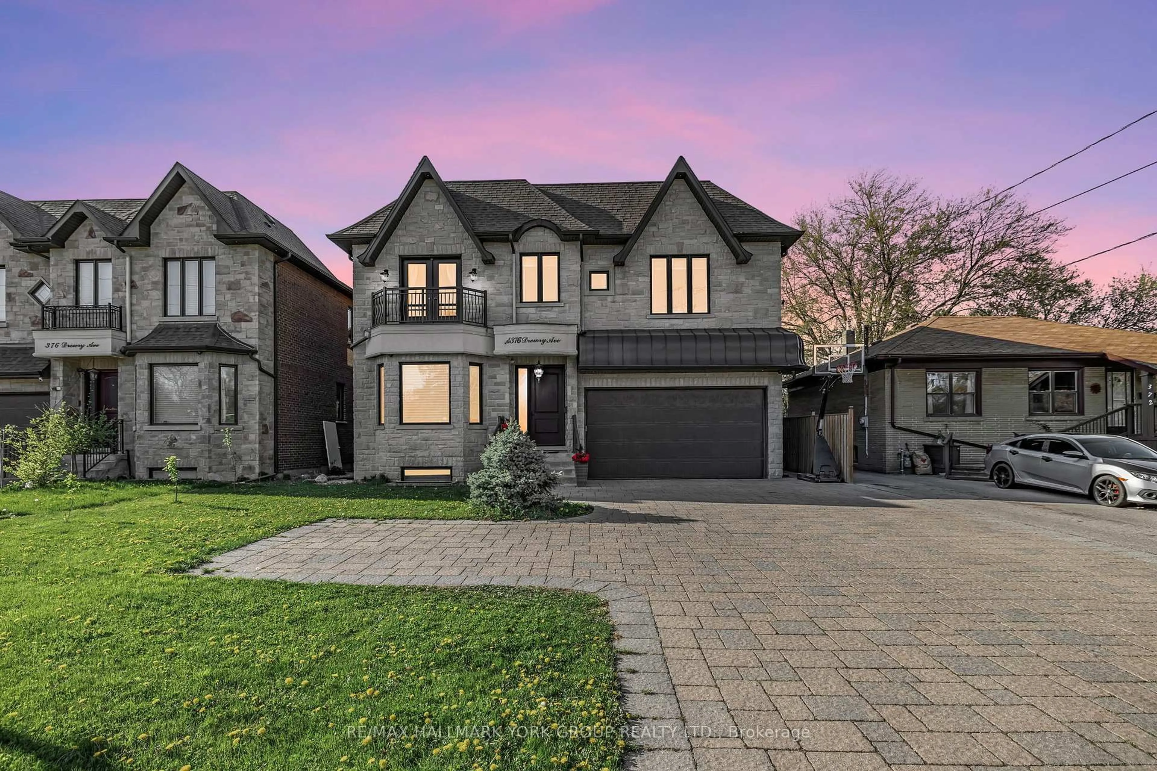 Home with brick exterior material, street for 376A Drewry Ave, Toronto Ontario M2M 1E7