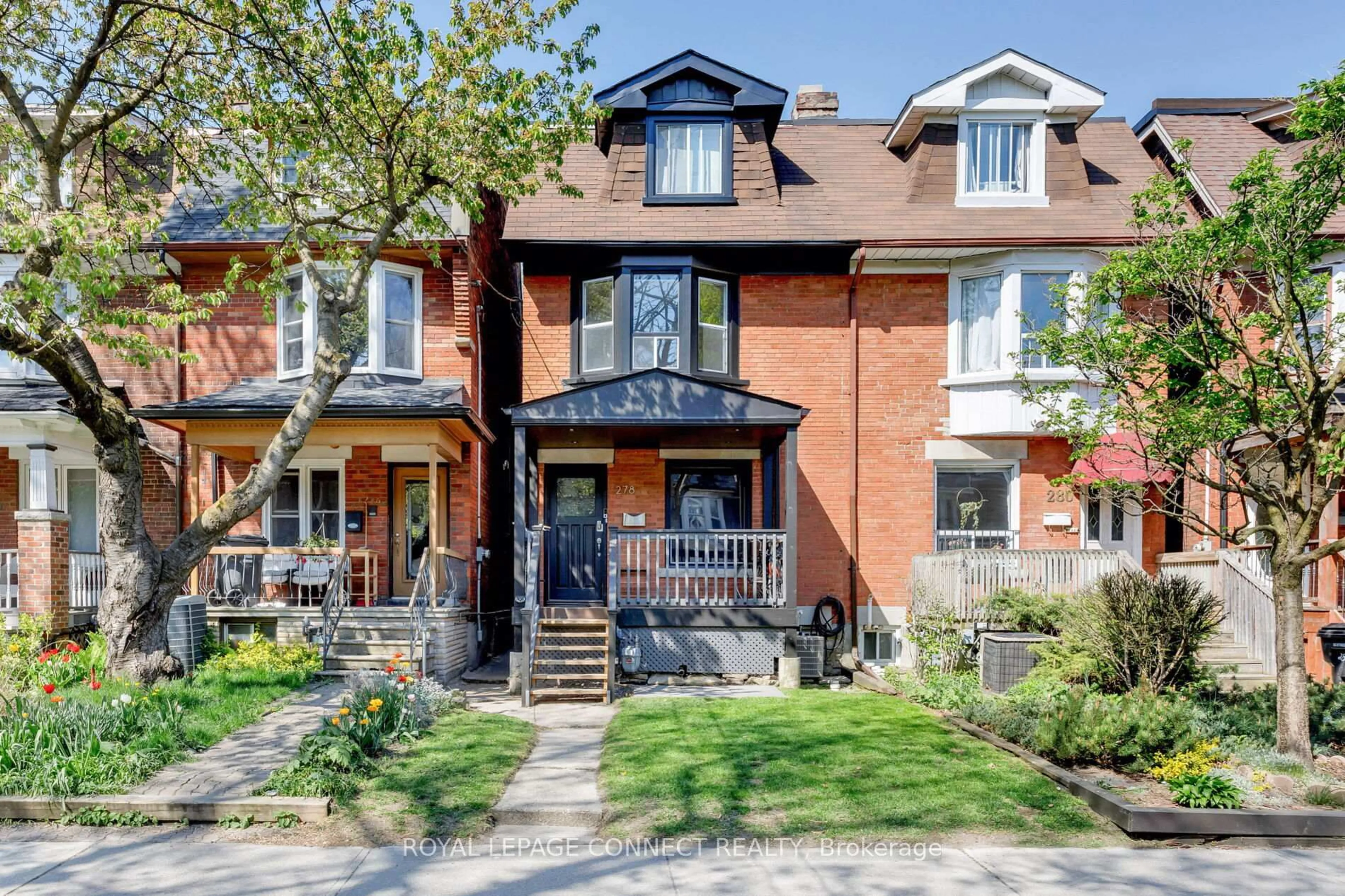 Home with brick exterior material, street for 278 St. Clarens Ave, Toronto Ontario M6H 3W3