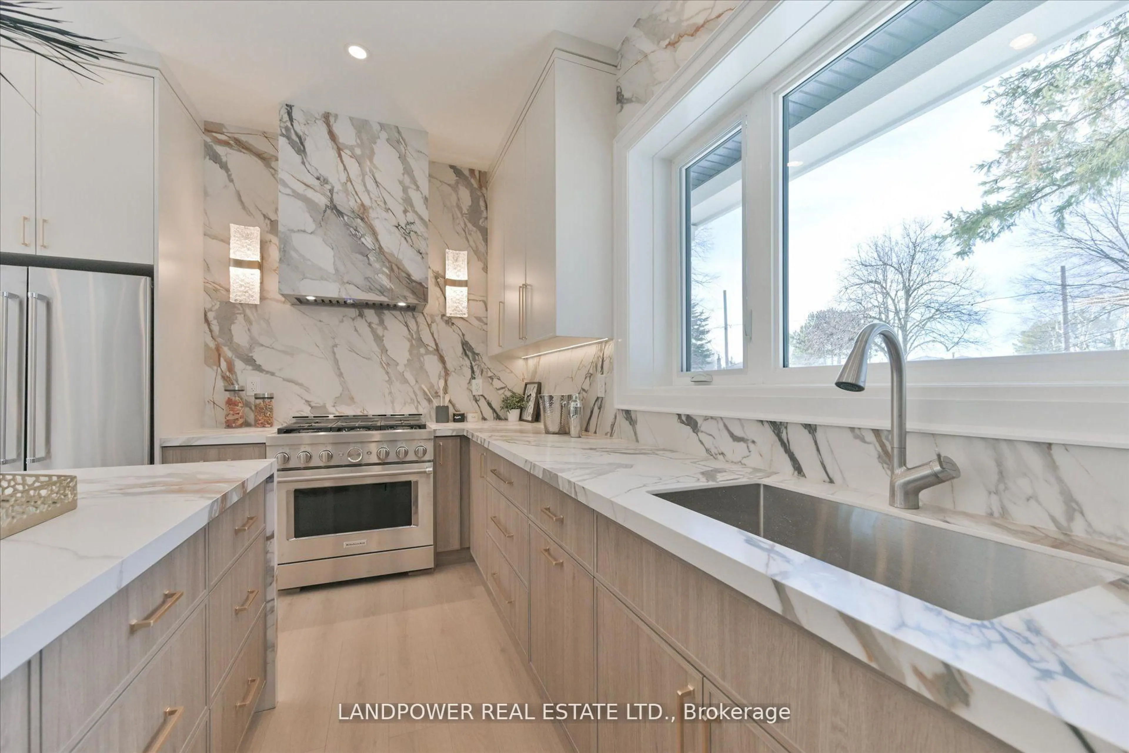 Contemporary kitchen, ceramic/tile floor for 5 Trailside Dr, Toronto Ontario M2J 2E1