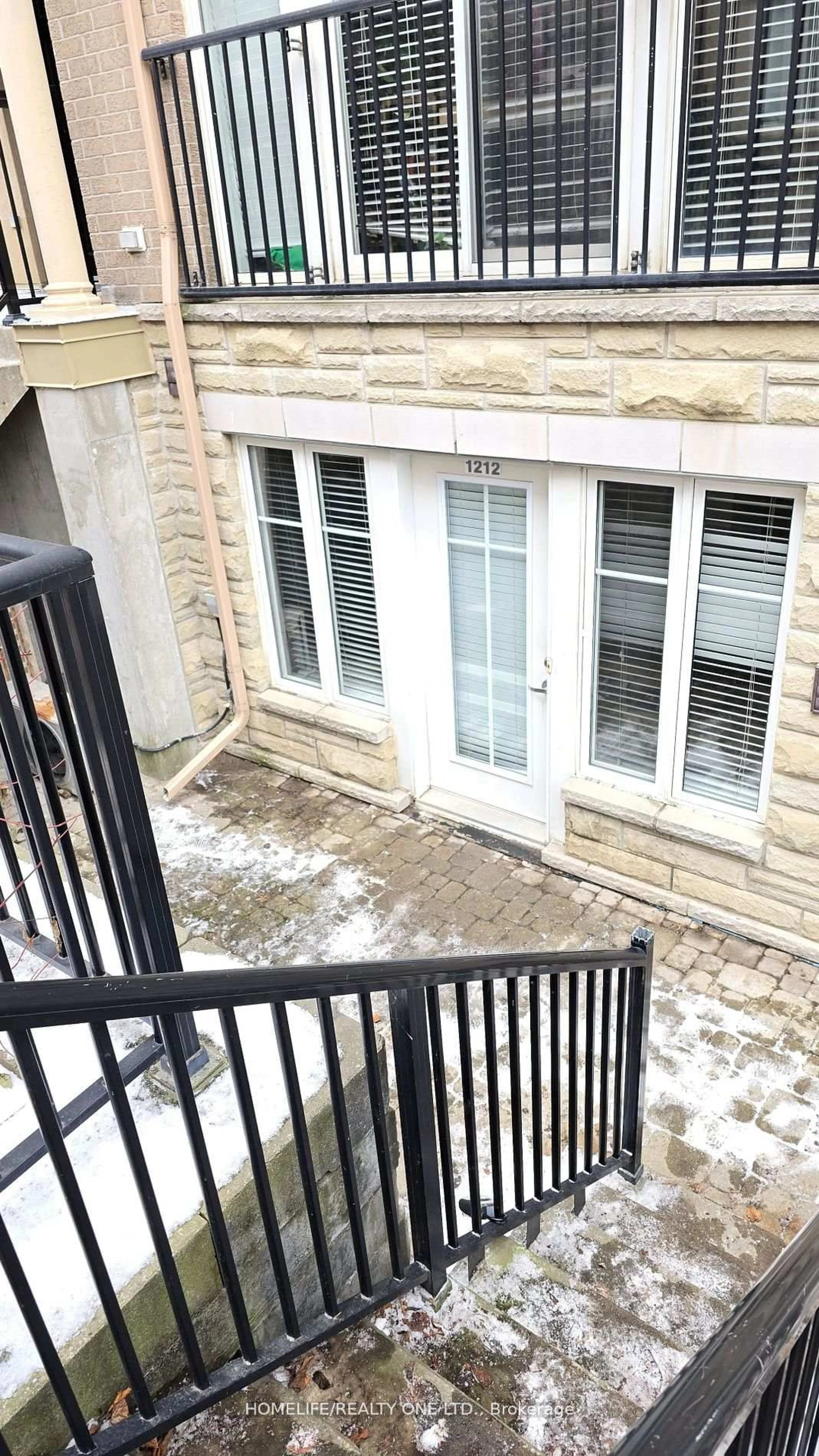 Balcony in the apartment, unknown for 21 Pirandello St #1212, Toronto Ontario M6K 3R7
