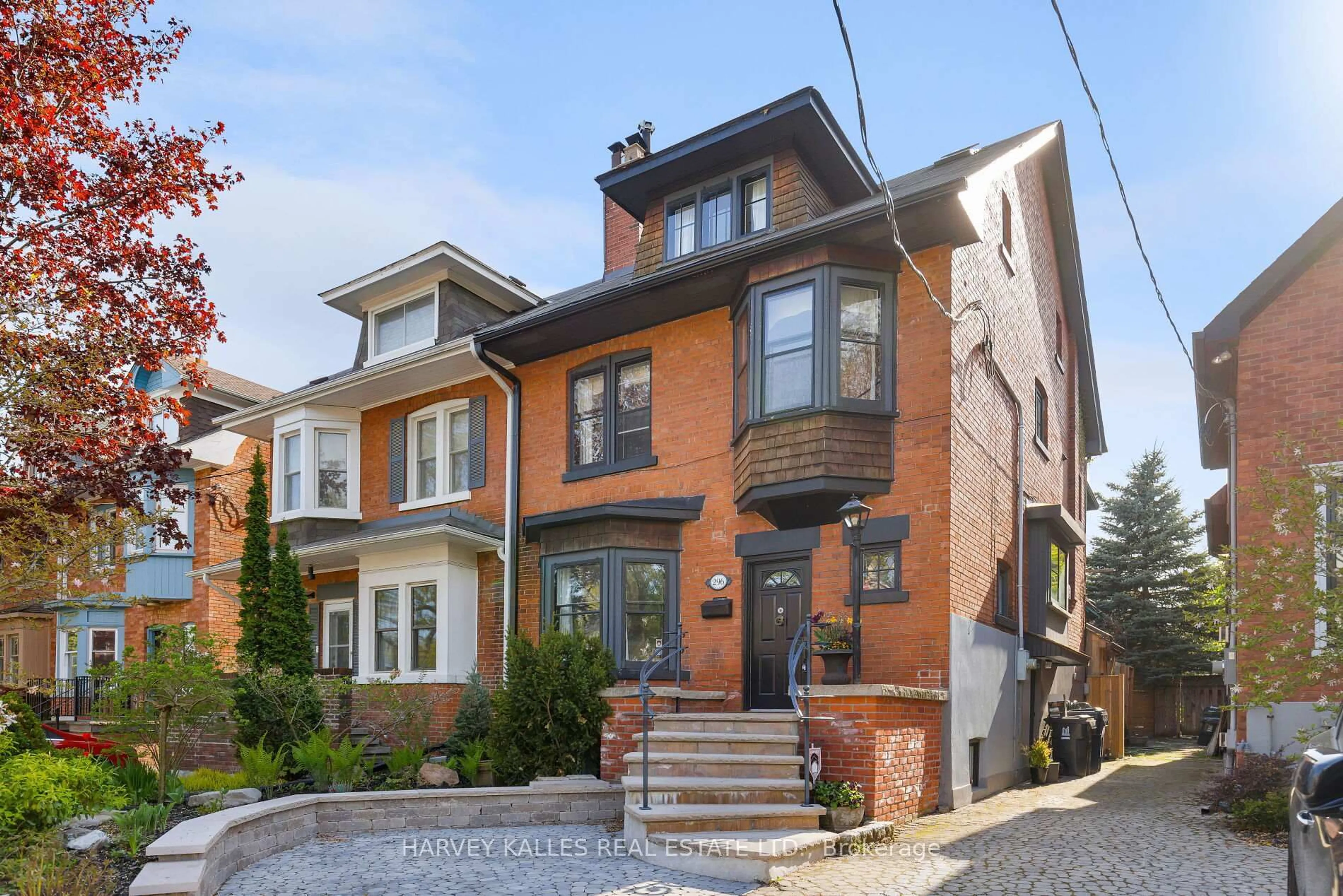 Home with brick exterior material, street for 296 Glen Rd, Toronto Ontario M4W 2X3