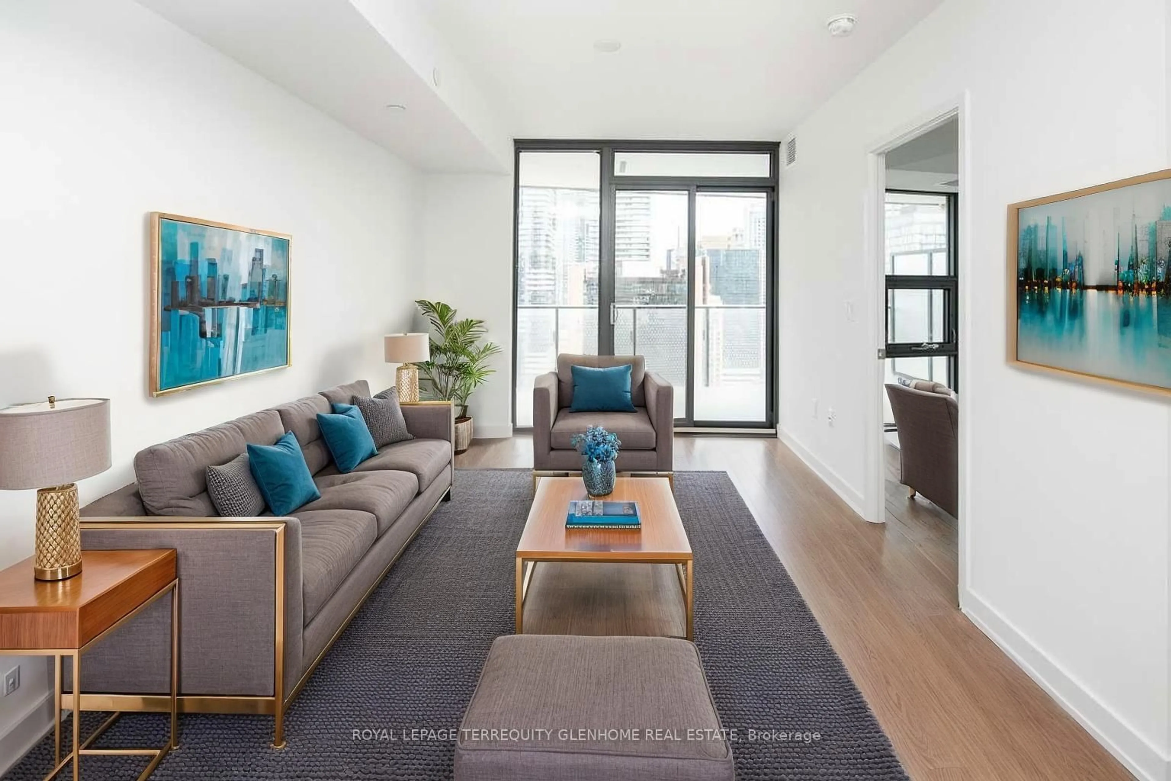 Living room with furniture, unknown for 11 Wellesley St #5904, Toronto Ontario M4Y 0G4