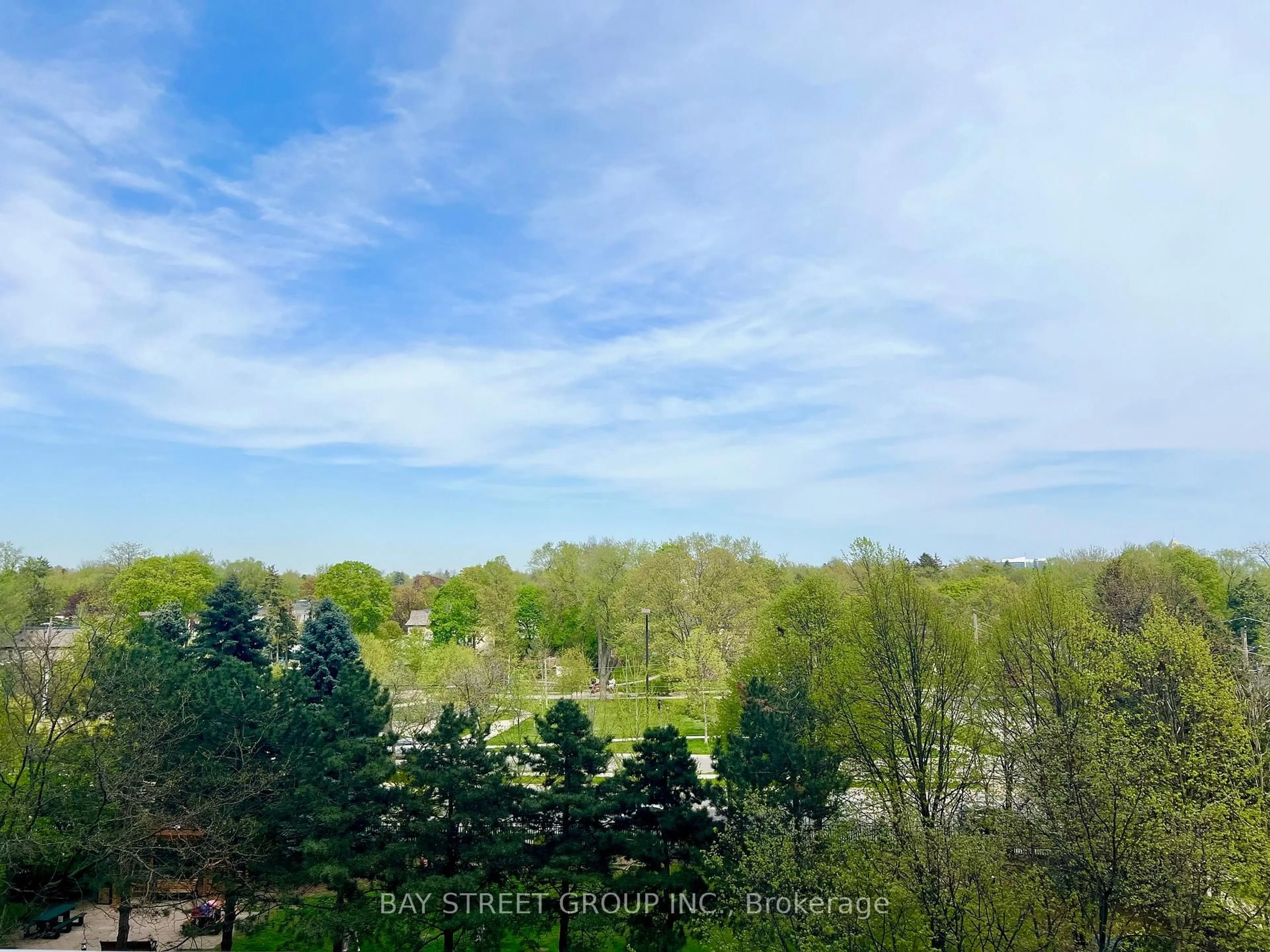 A pic from outside/outdoor area/front of a property/back of a property/a pic from drone, forest/trees view for 18 Hillcrests Ave #504, Toronto Ontario M2N 6T5