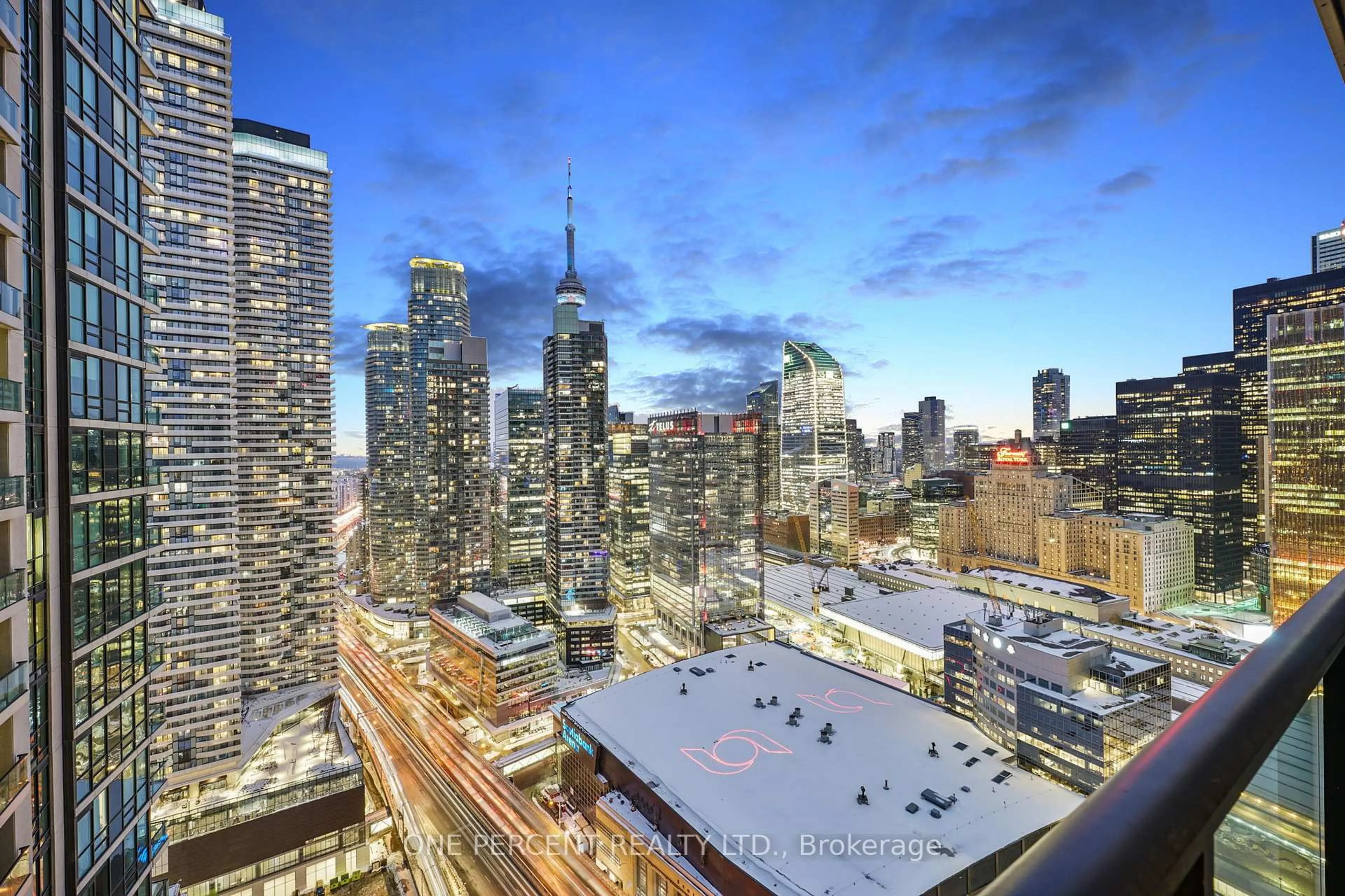 A pic from outside/outdoor area/front of a property/back of a property/a pic from drone, city buildings view from balcony for 16 Harbour St #4010, Toronto Ontario M5J 2Z7