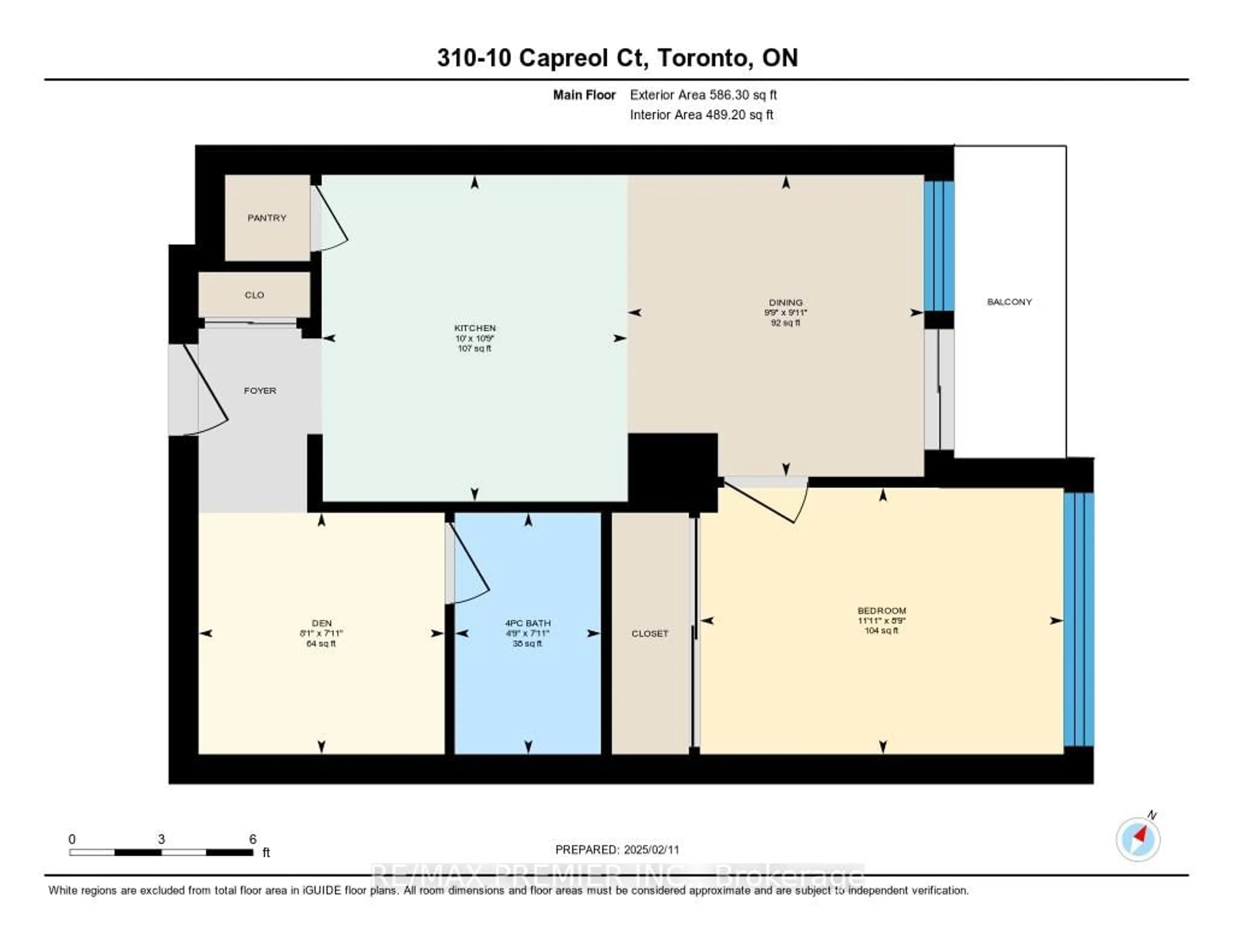Floor plan for 10 Capreol Crt #301, Toronto Ontario M5V 4B3