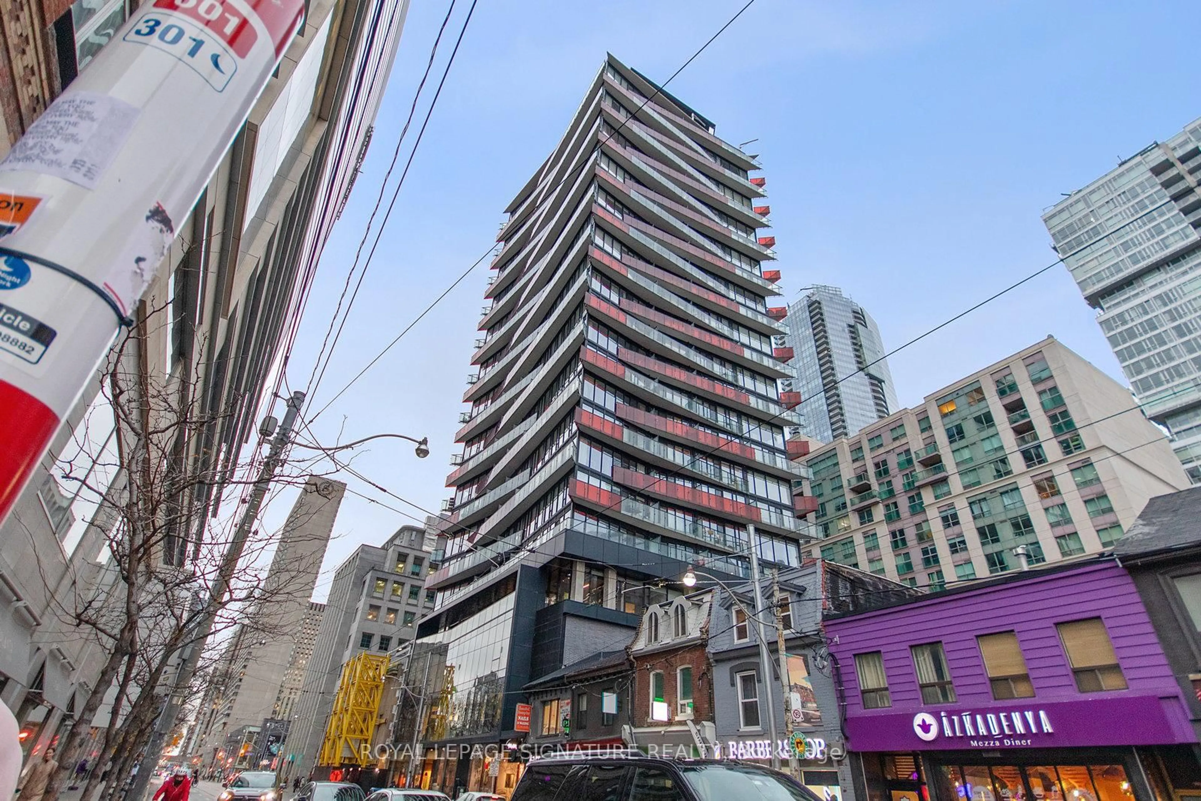 Patio, building for 215 Queen St #711, Toronto Ontario M5V 0P5