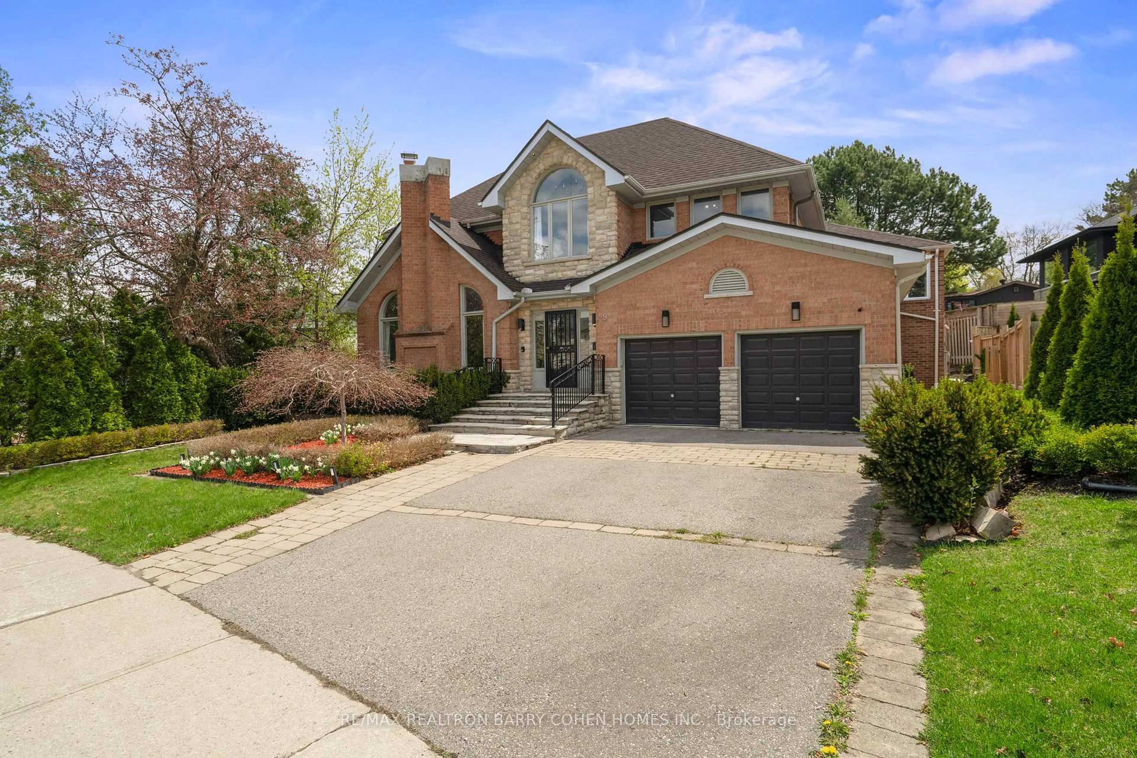 Home with brick exterior material, street for 9 Montressor Dr, Toronto Ontario M2P 1Y9