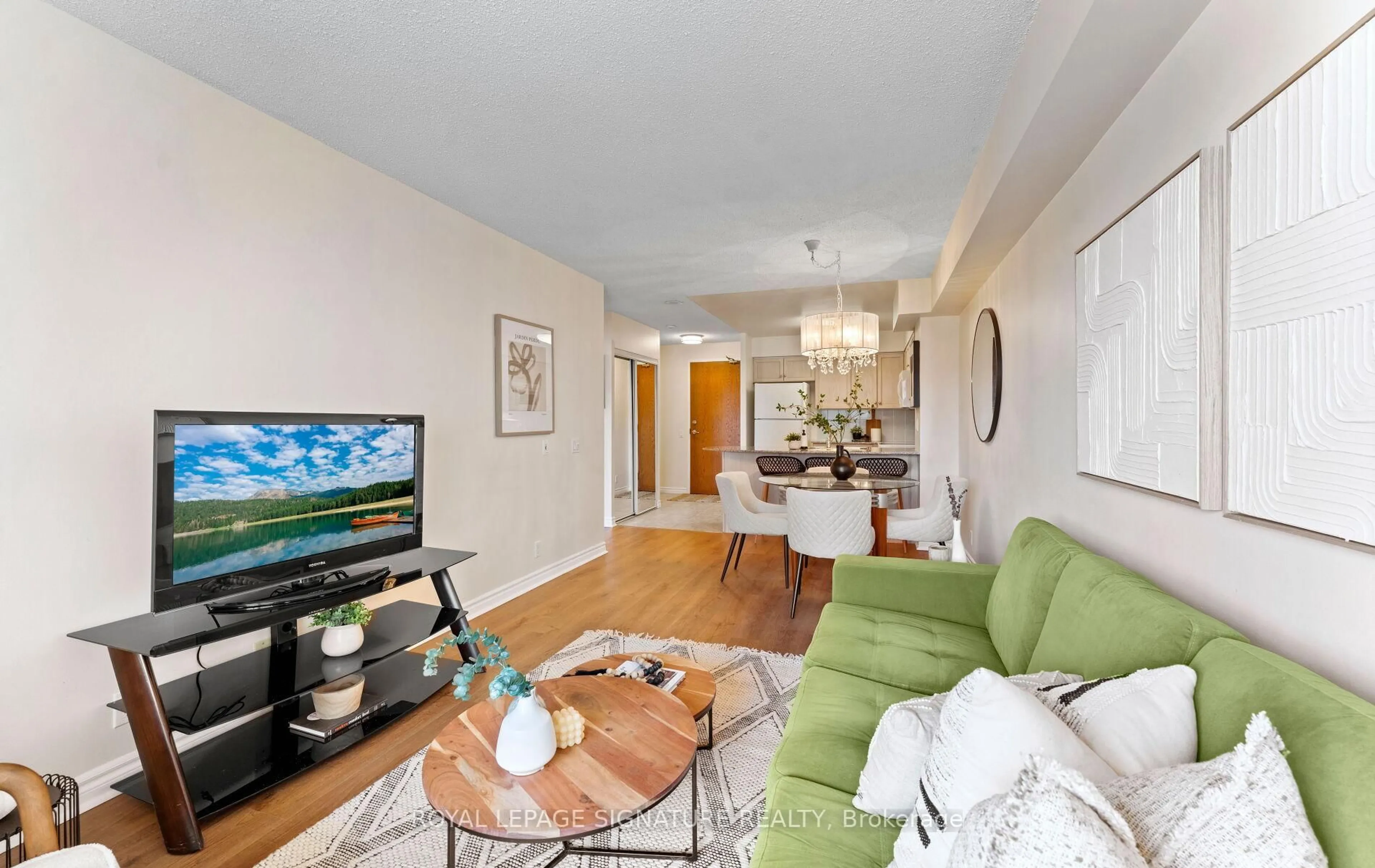 Living room with furniture, unknown for 1720 Eglinton Ave #618, Toronto Ontario M4A 2X8