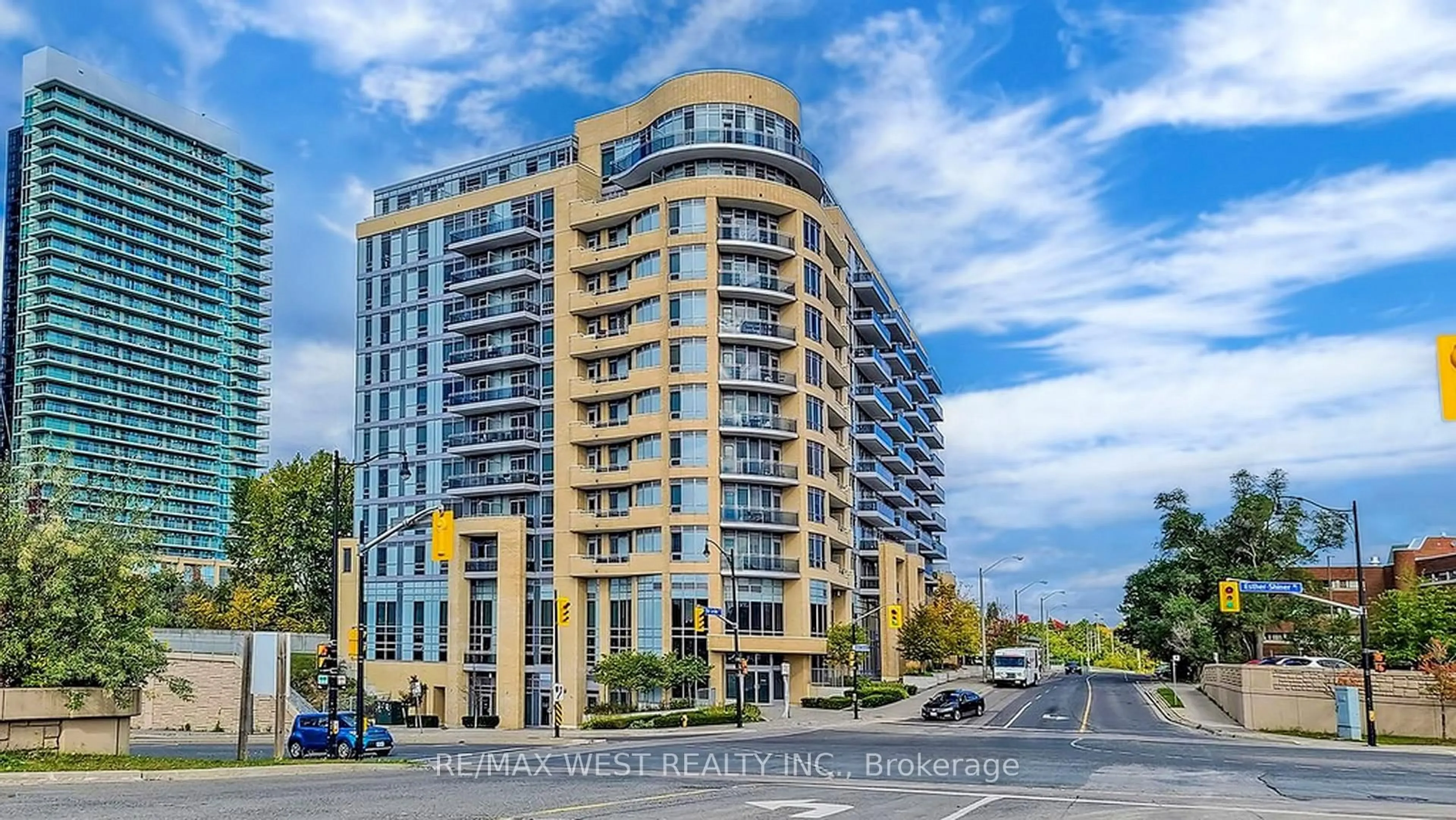 A pic from outside/outdoor area/front of a property/back of a property/a pic from drone, building for 2756 Old Leslie St #808, Toronto Ontario M2K 0E2