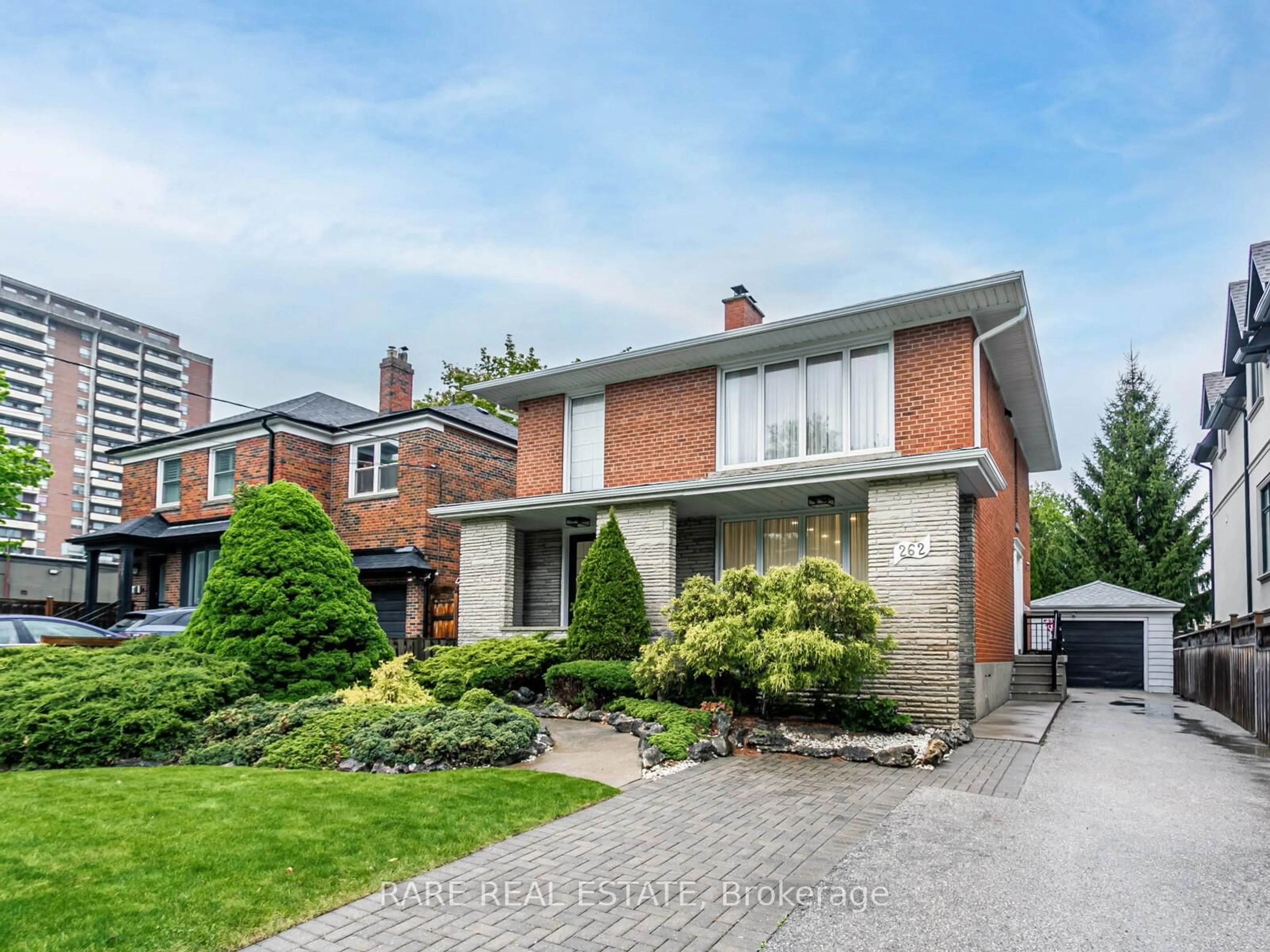 Home with brick exterior material, street for 262 Haddington Ave, Toronto Ontario M5M 2P9