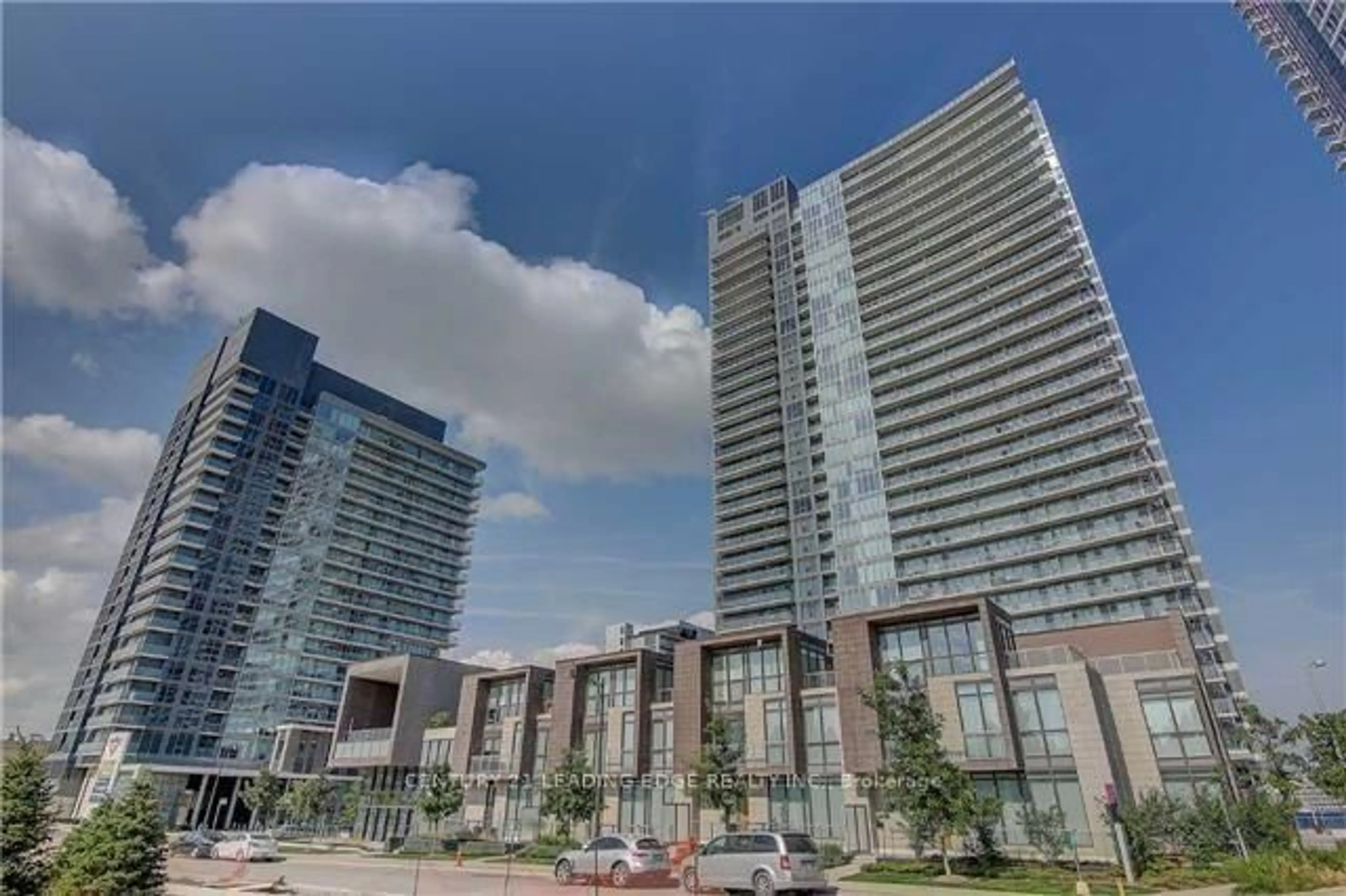 Patio, city buildings view from balcony for 121 McMahon Dr #2010, Toronto Ontario M2K 0C1