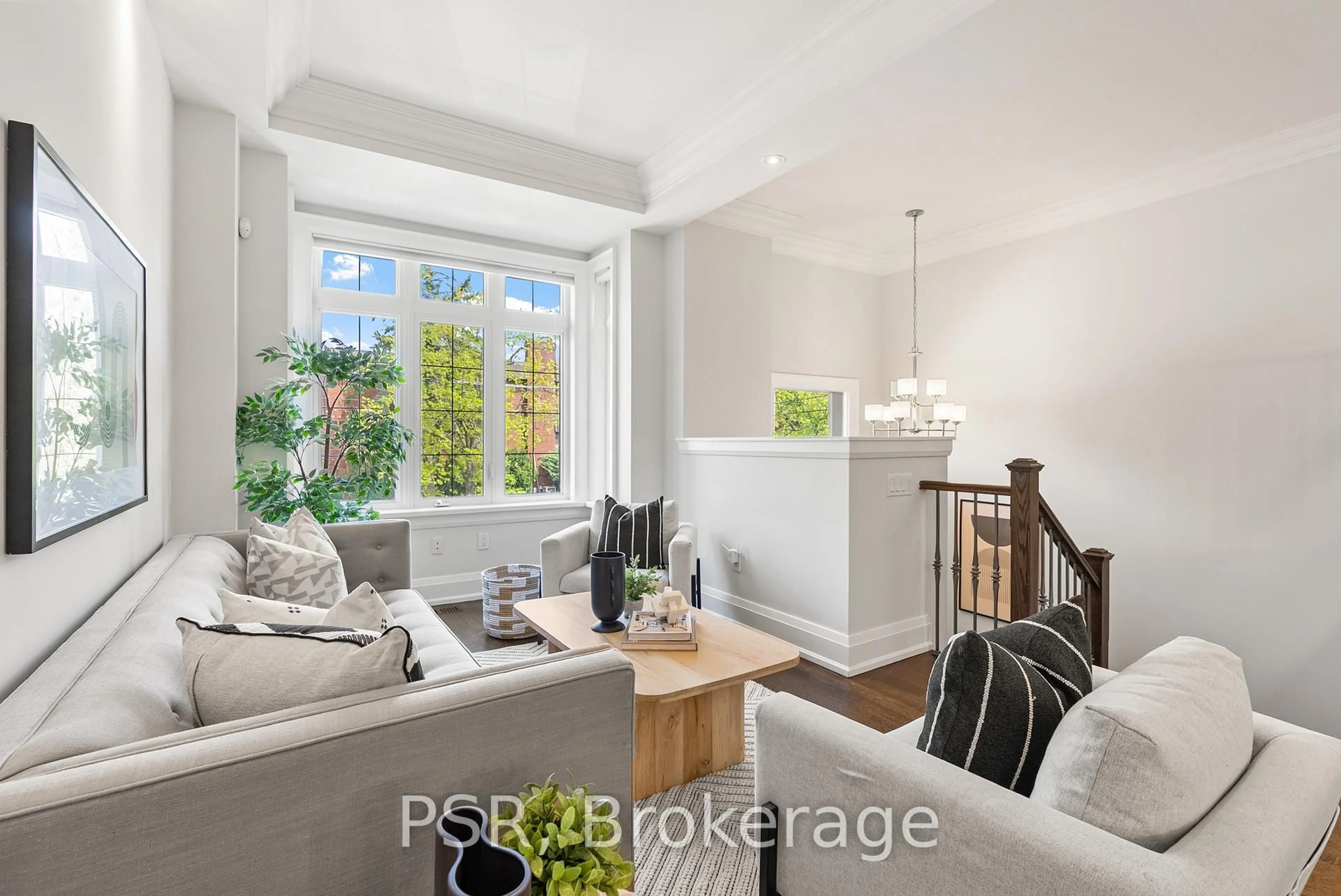 Living room with furniture, unknown for 597B Old Orchard Grve, Toronto Ontario M5M 2H3