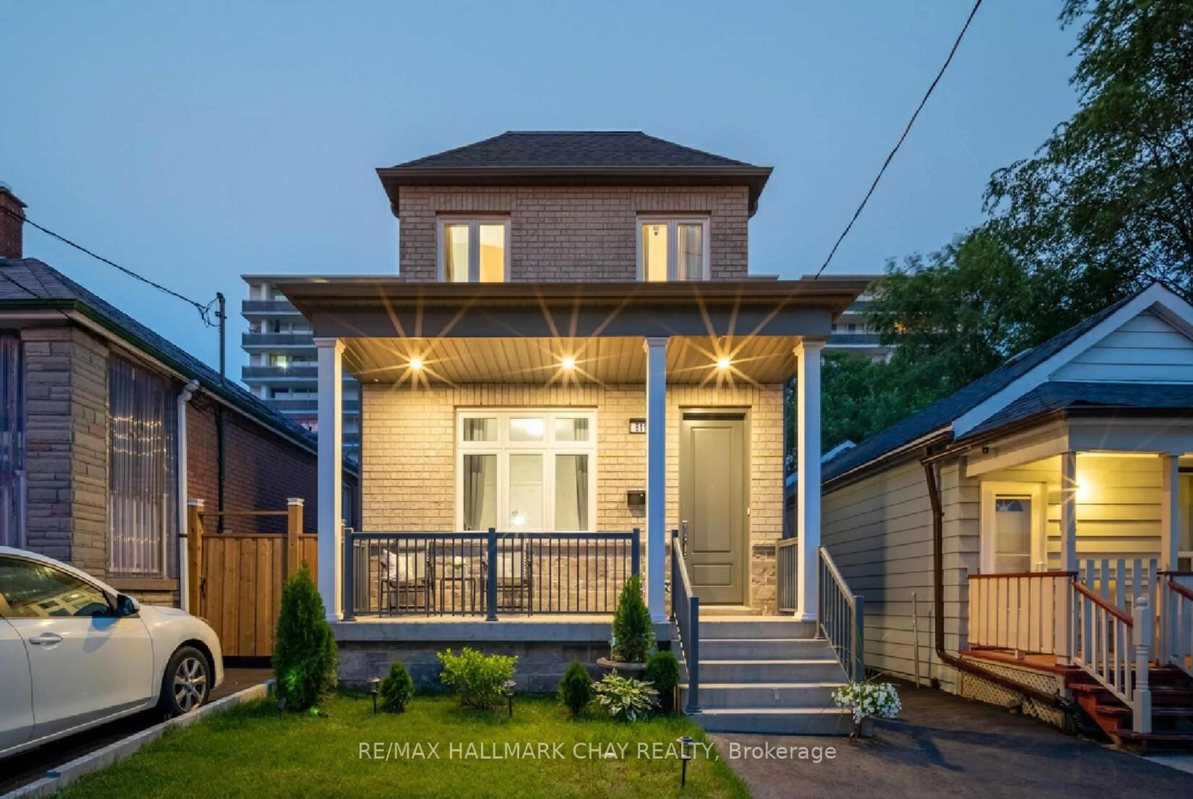 Home with brick exterior material, street for 611 Northcliffe Blvd, Toronto Ontario M6E 3L8