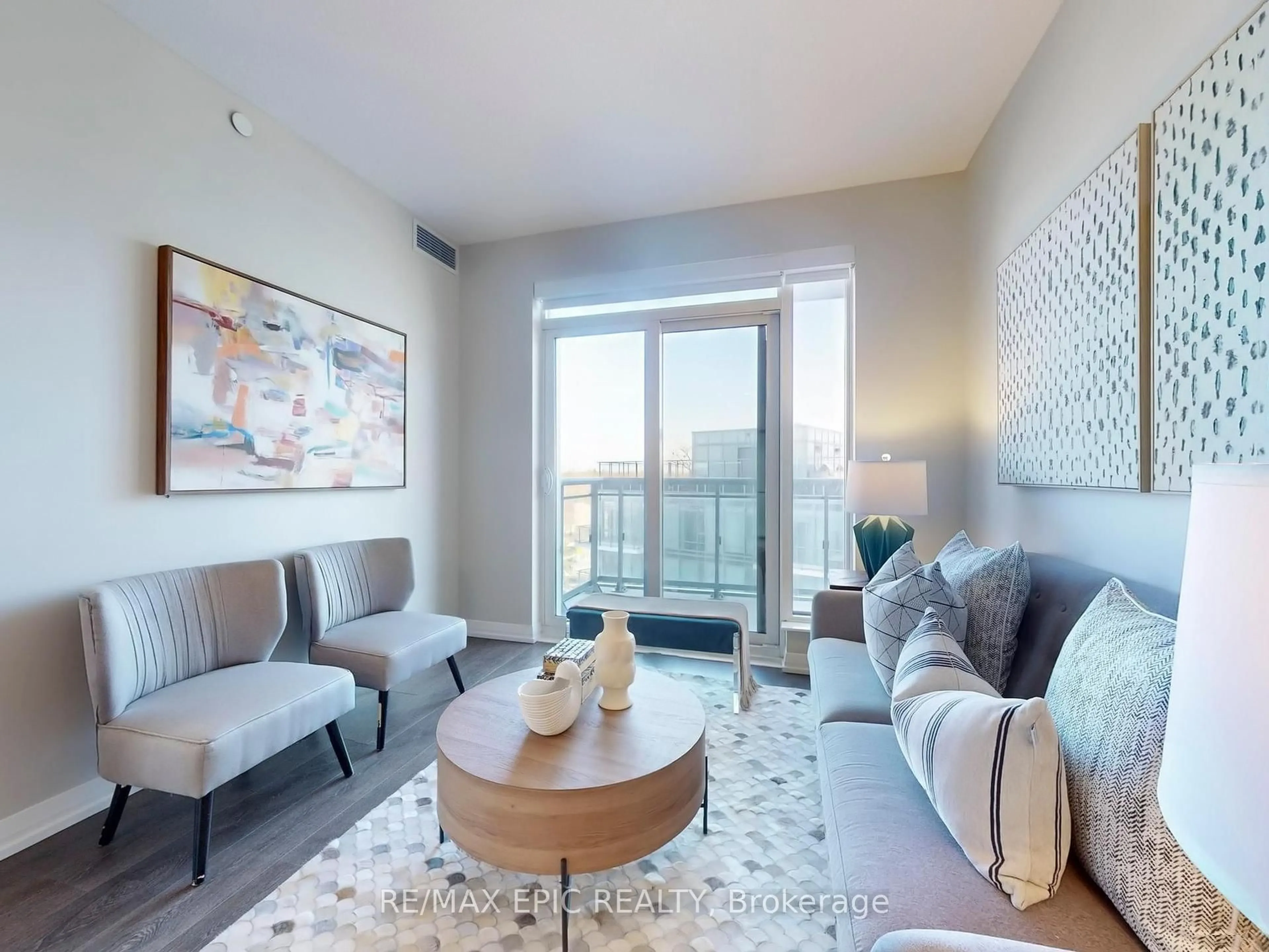 Living room with furniture, unknown for 50 Ann O'Reilly Rd #611, Toronto Ontario M2J 0C9