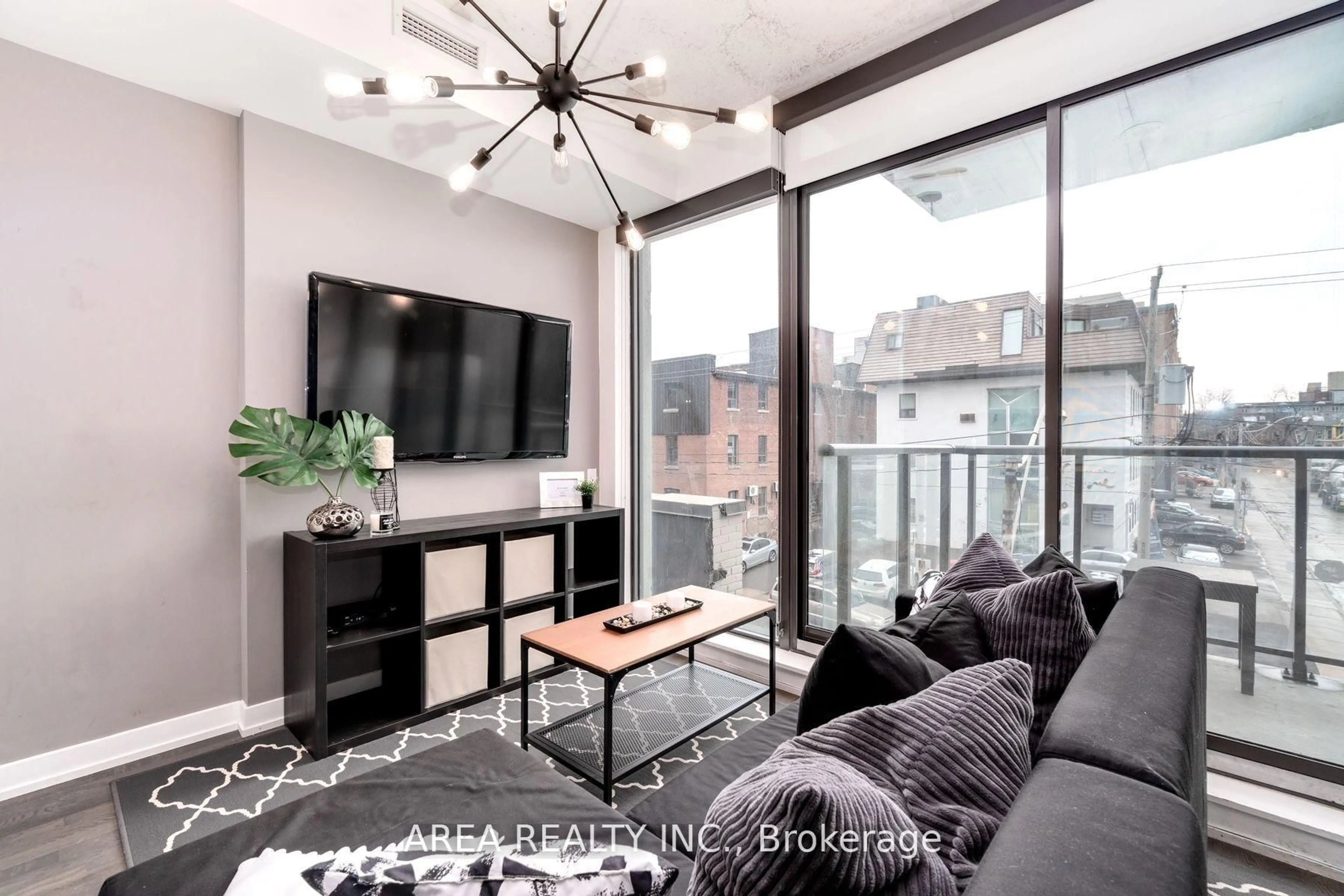 Living room with furniture, unknown for 461 Adelaide St #334, Toronto Ontario M5V 1T1