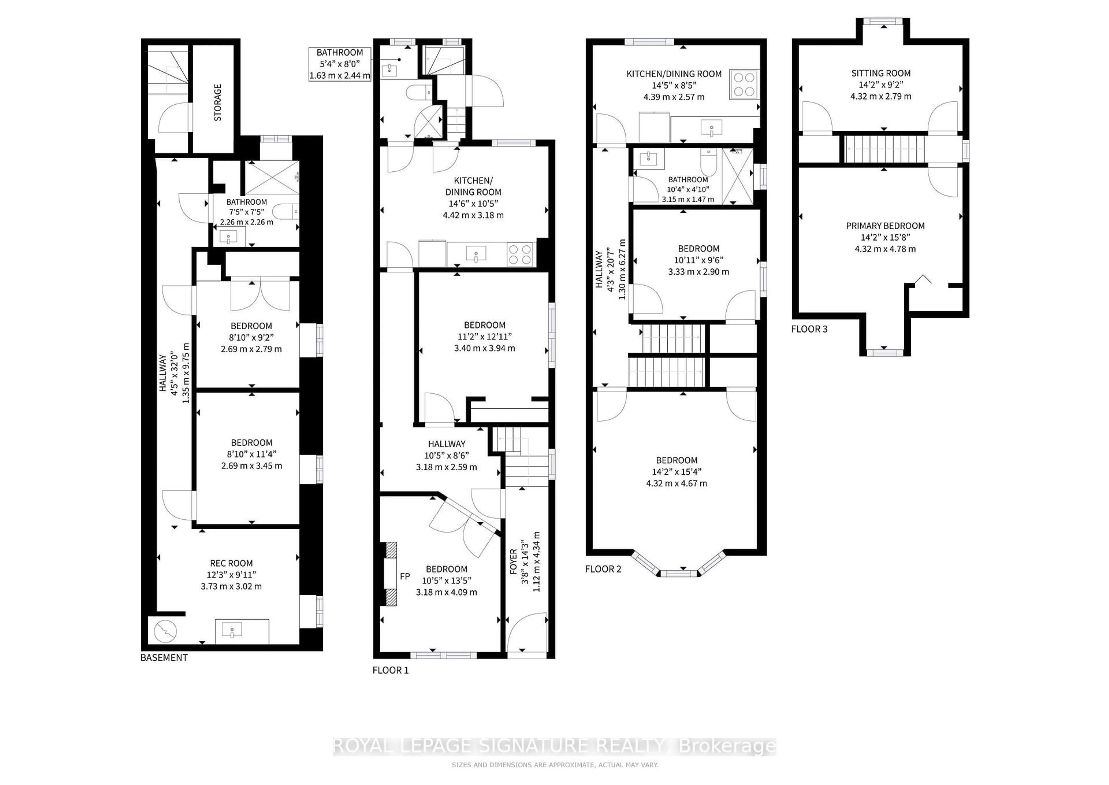 Floor plan for 253 Gladstone Ave, Toronto Ontario M6J 3L7