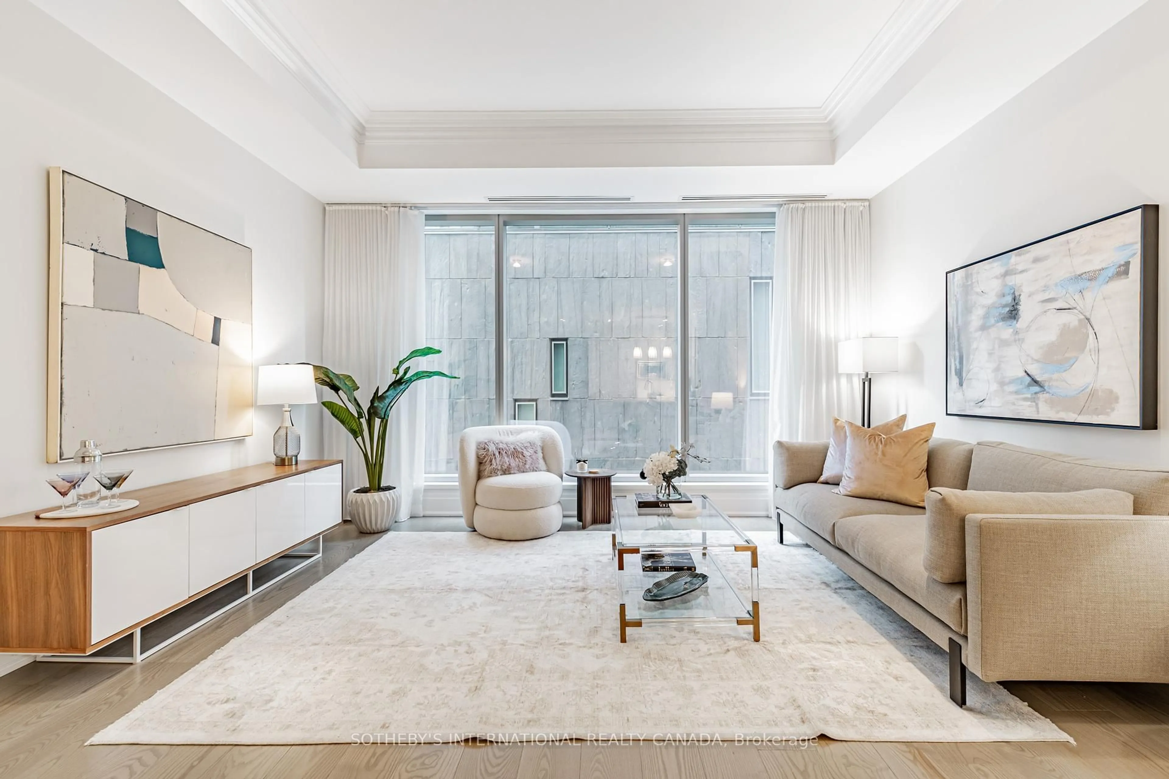 Living room with furniture, unknown for 55 Scollard St #207, Toronto Ontario M5R 0A1