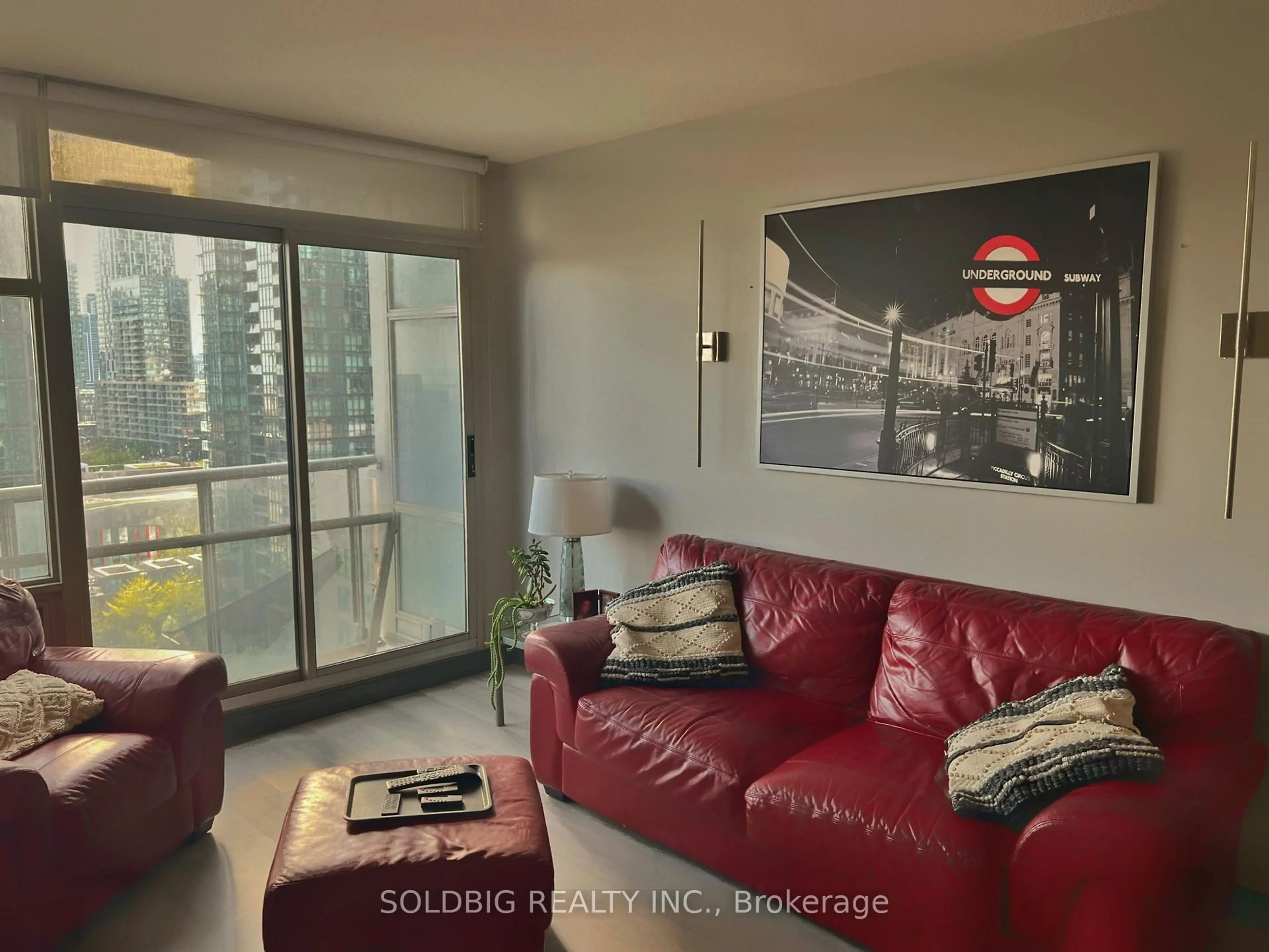 Living room with furniture, unknown for 35 Mariner Terr #1601, Toronto Ontario M5V 3V9