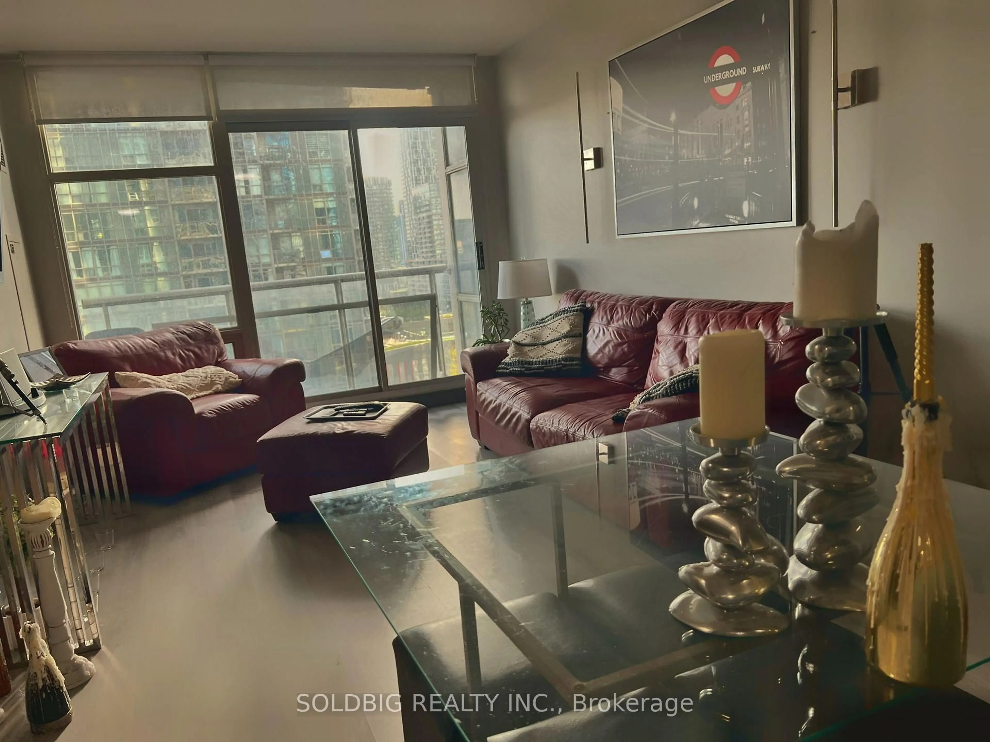 Living room with furniture, unknown for 35 Mariner Terr #1601, Toronto Ontario M5V 3V9
