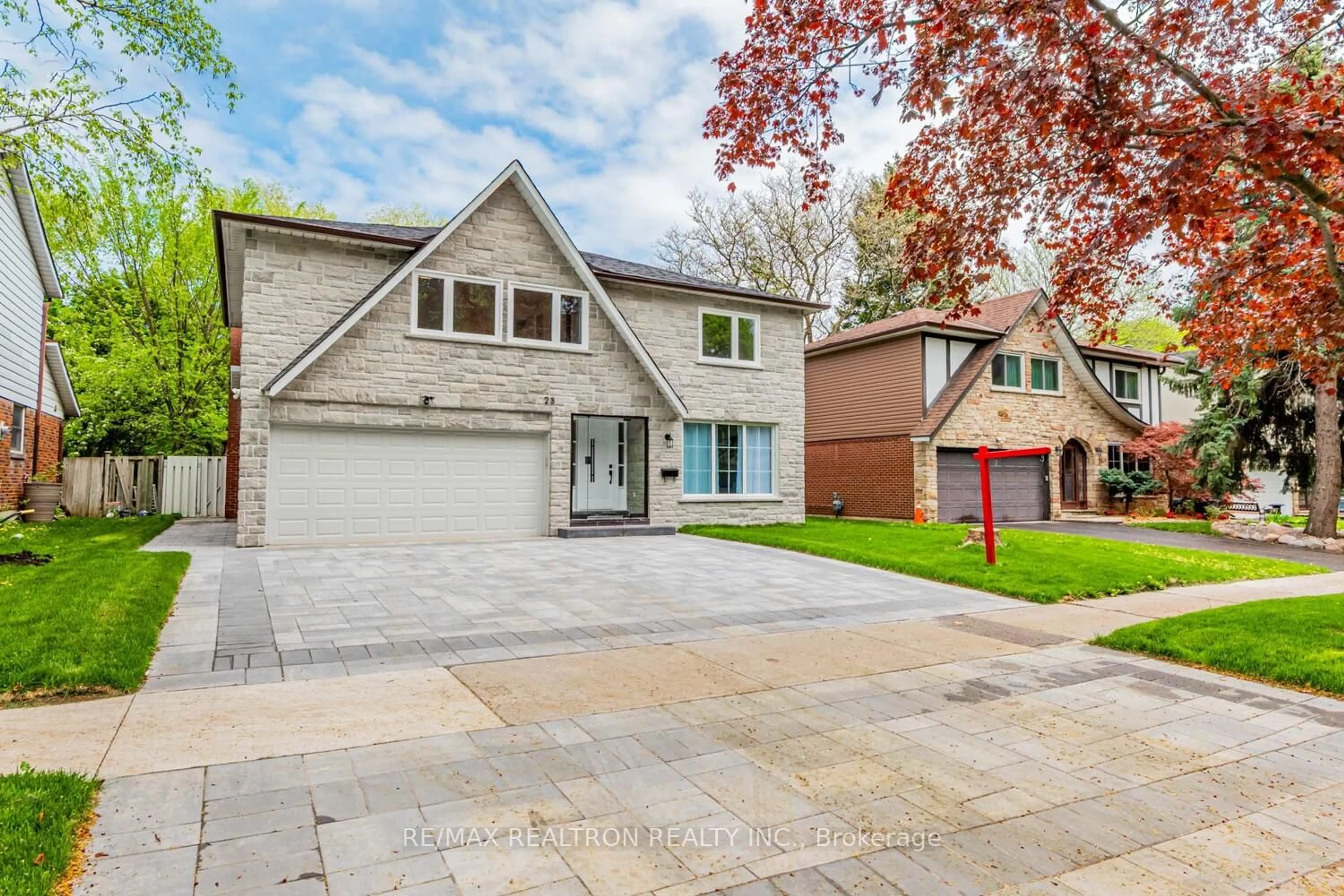Home with brick exterior material, street for 23 Trudy Rd, Toronto Ontario M2J 2Y7