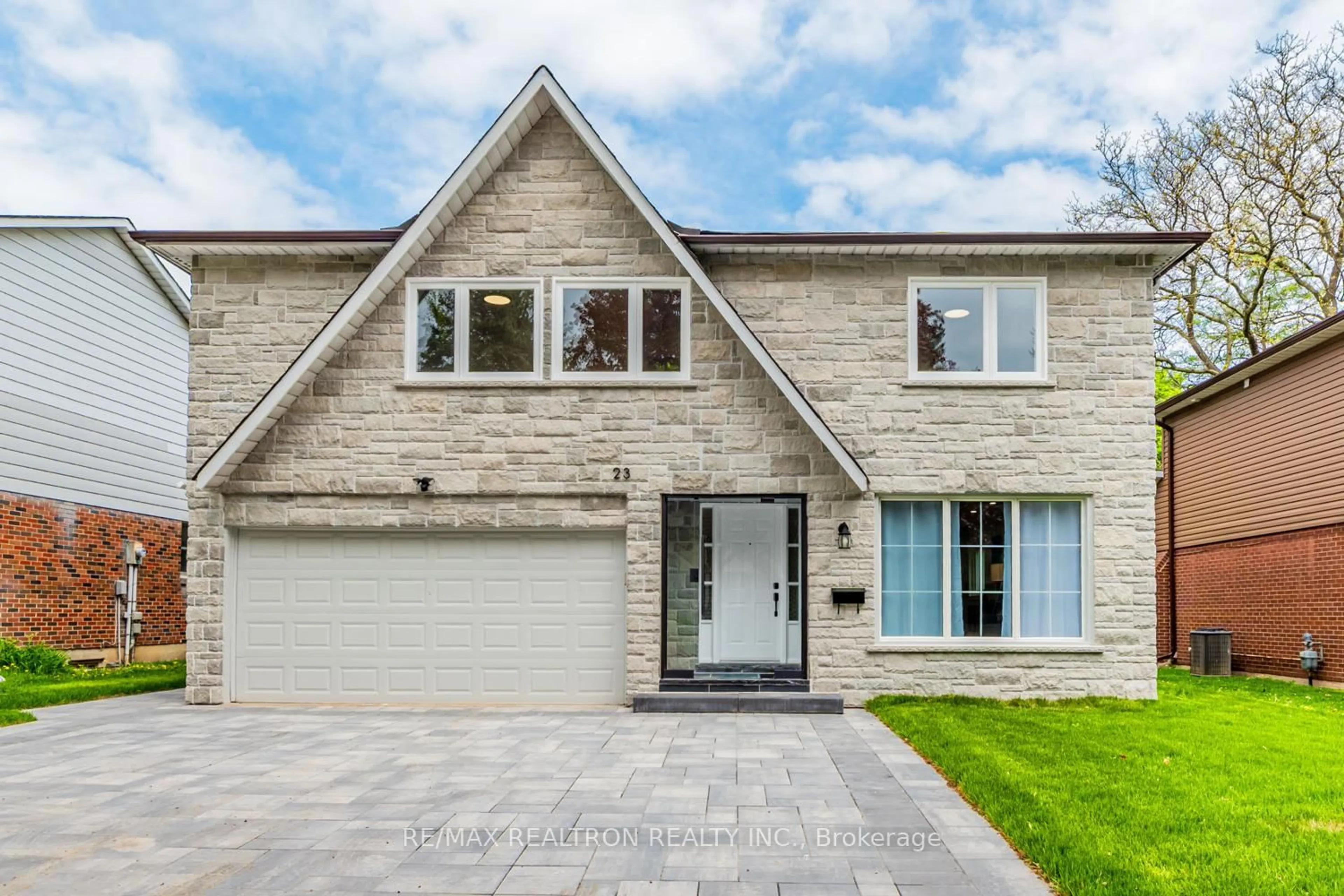 Home with brick exterior material, street for 23 Trudy Rd, Toronto Ontario M2J 2Y7