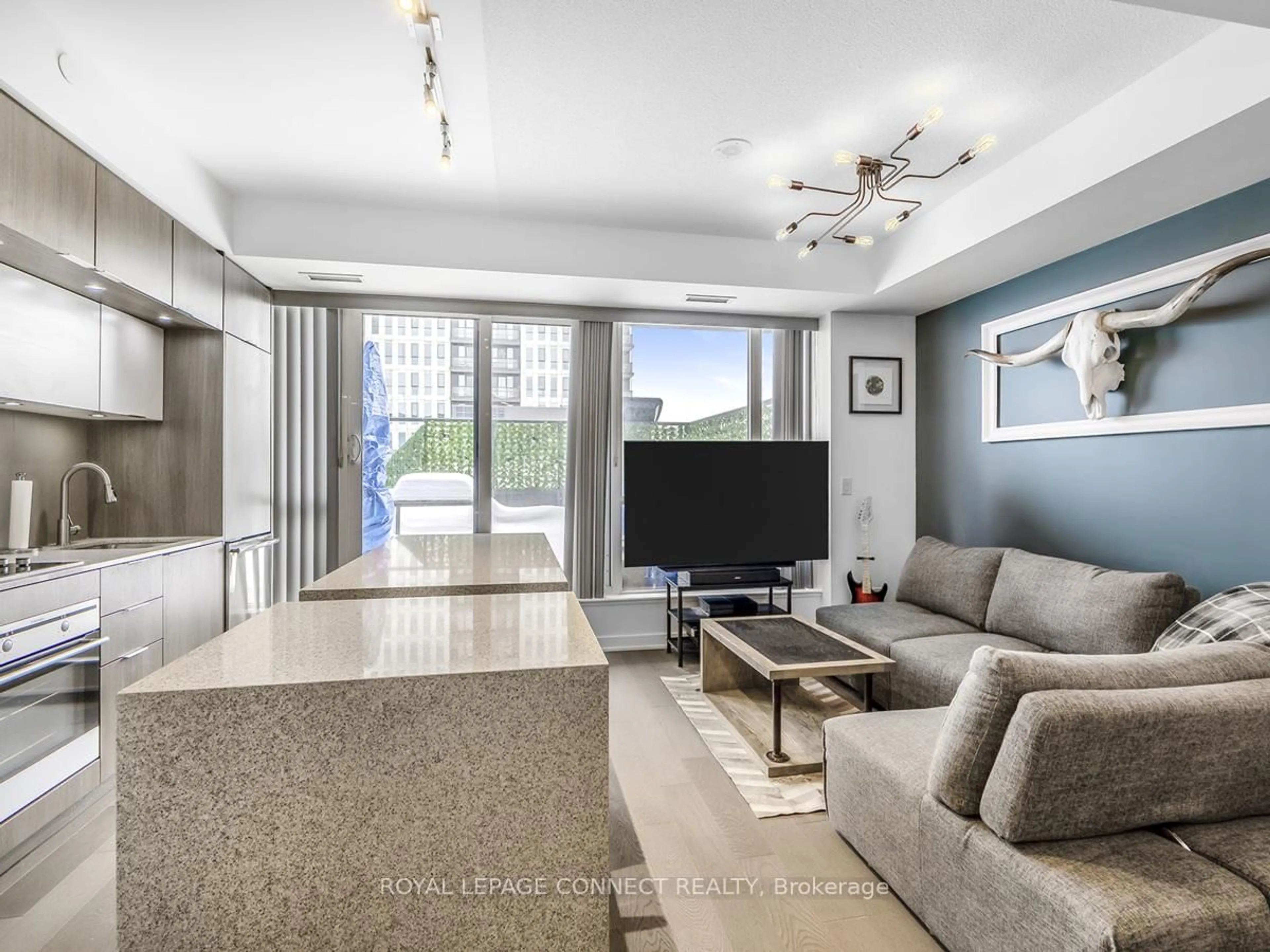 Living room with furniture, unknown for 170 Sumach St #518, Toronto Ontario M5A 0C3