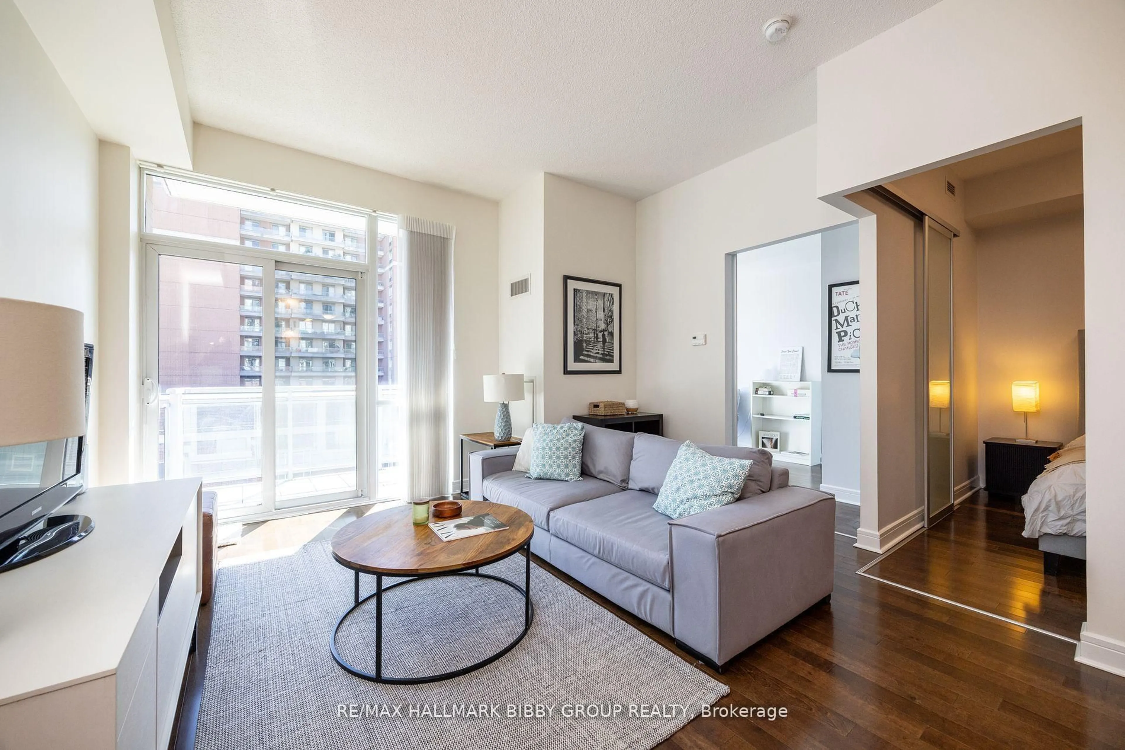 Living room with furniture, unknown for 112 George St #S420, Toronto Ontario M5A 2M5