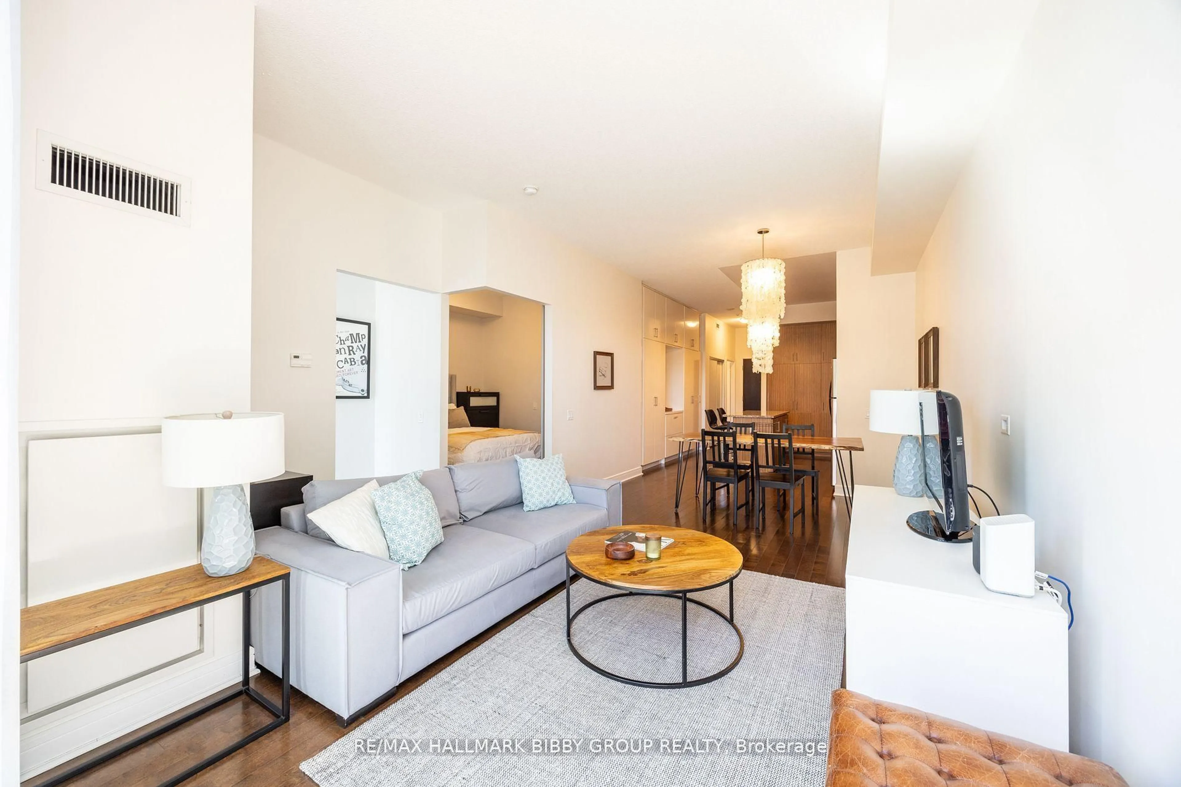Living room with furniture, unknown for 112 George St #S420, Toronto Ontario M5A 2M5