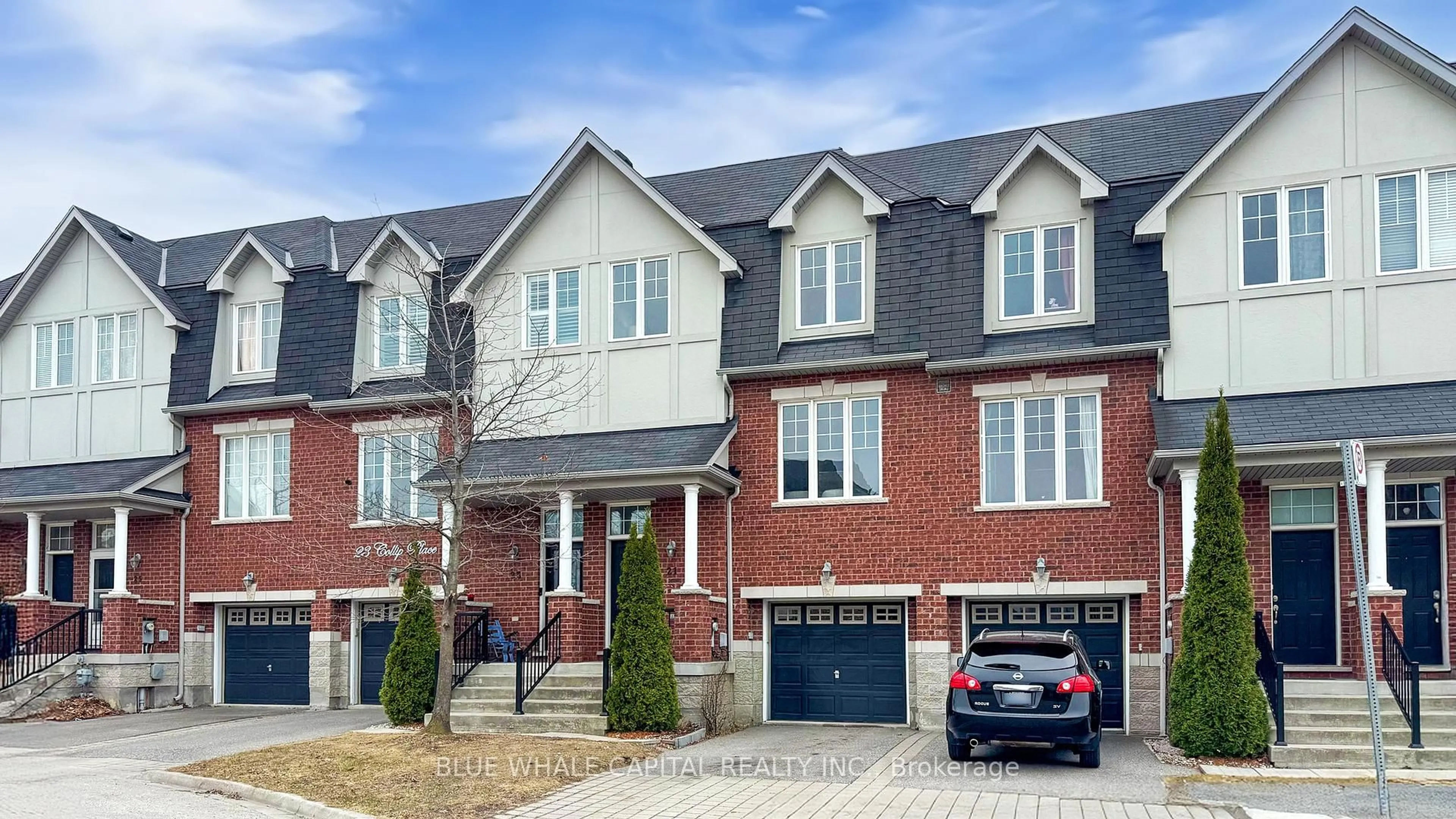 Home with brick exterior material, street for 21 Collip Pl, Toronto Ontario M4A 0A3