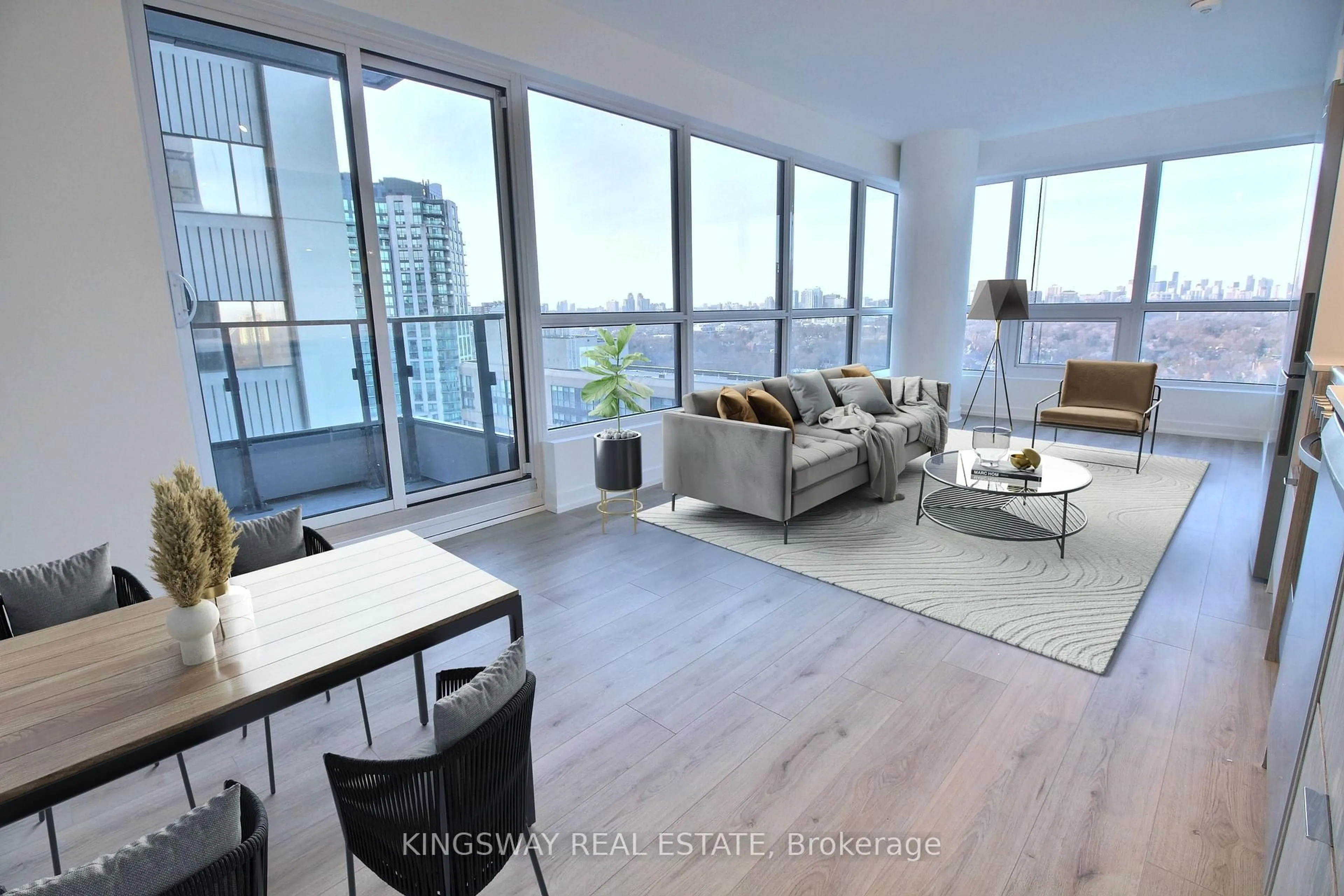 Living room with furniture, unknown for 395 Bloor St #1605, Toronto Ontario M4W 0B4