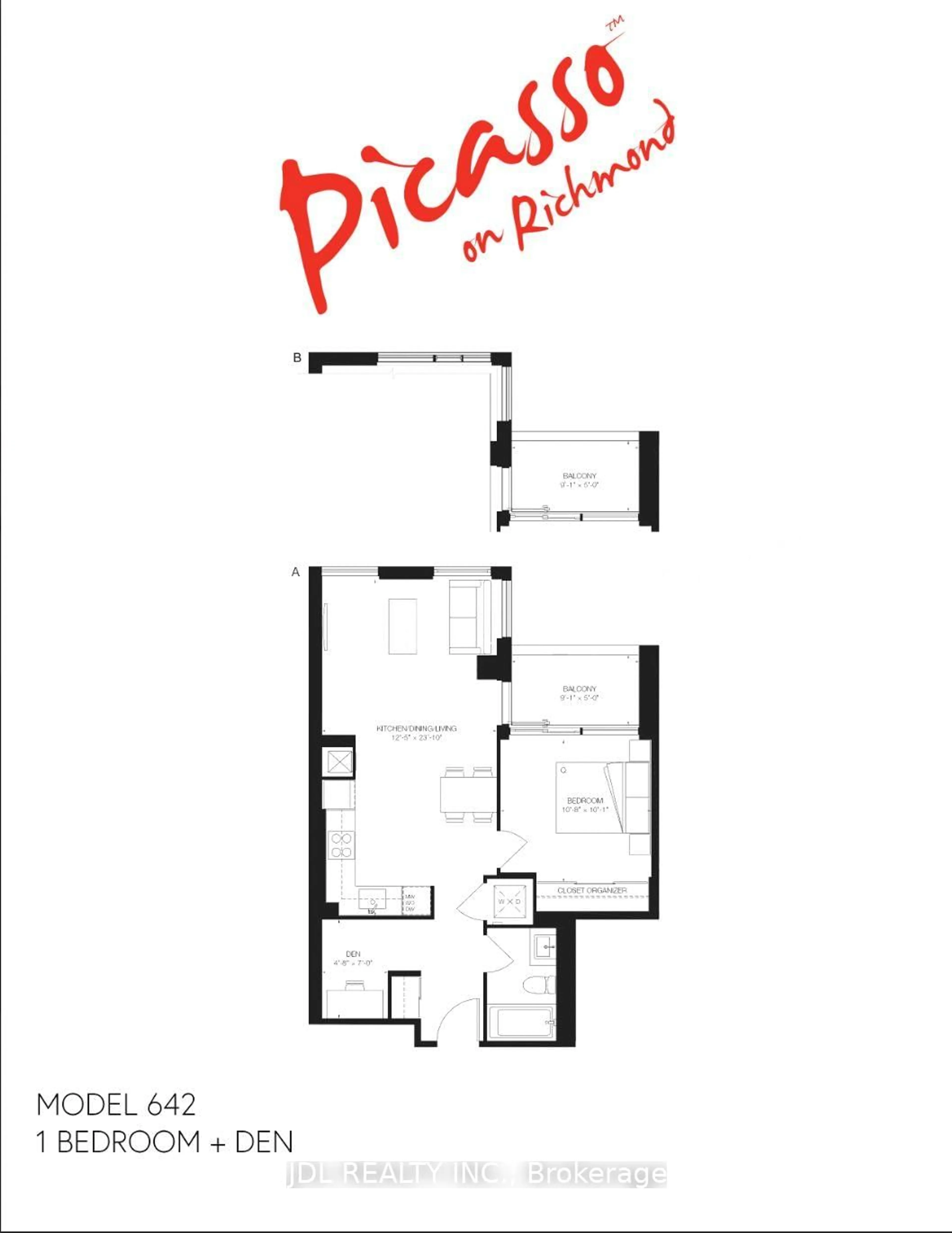 Floor plan for 318 Richmond St #3107, Toronto Ontario M5V 0B4