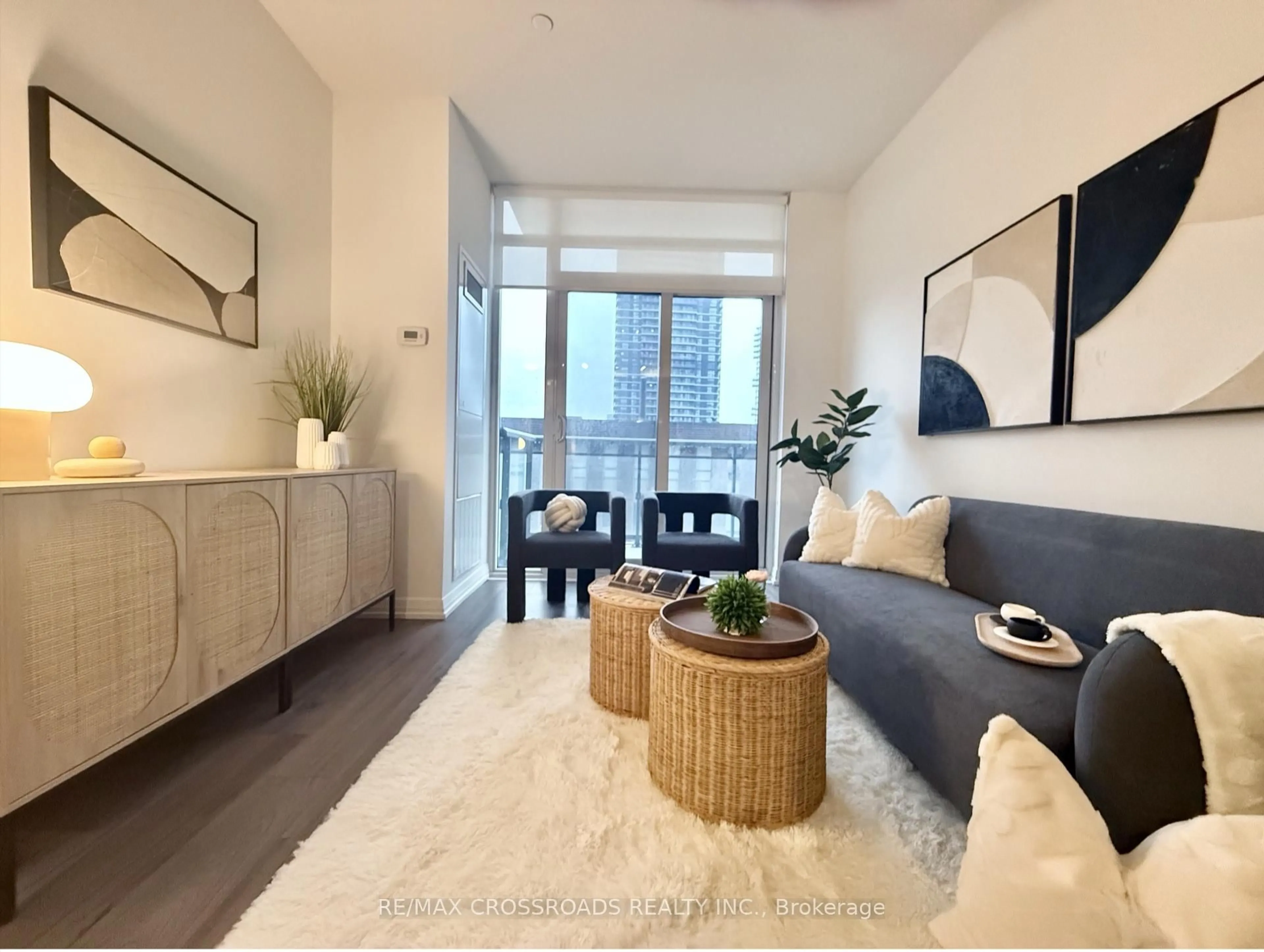 Living room with furniture, unknown for 50 Ann O'Reilly Rd #309, Toronto Ontario M2J 0C9