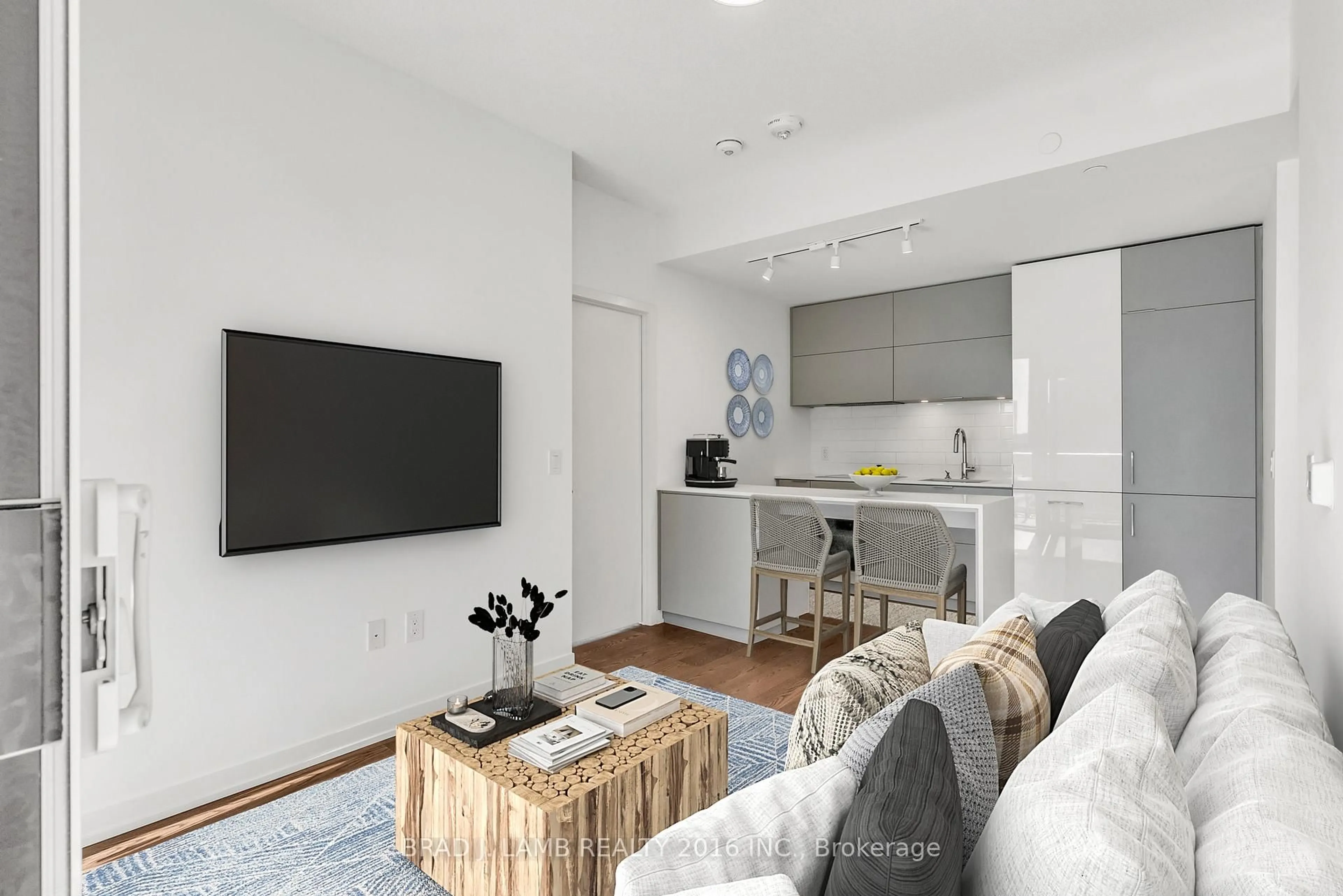 Living room with furniture, unknown for 20 Richardson St #1907, Toronto Ontario M5A 0S6